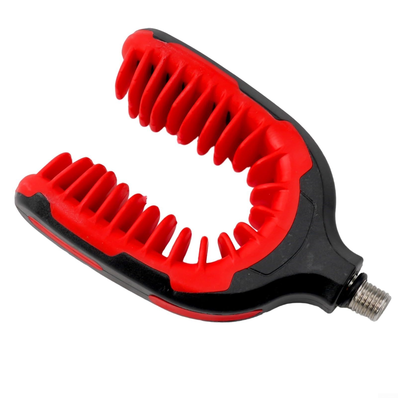 Fishing Rod Rest Head, 3/8 Inch Threaded Gripper for Carp Fishing Pod Red