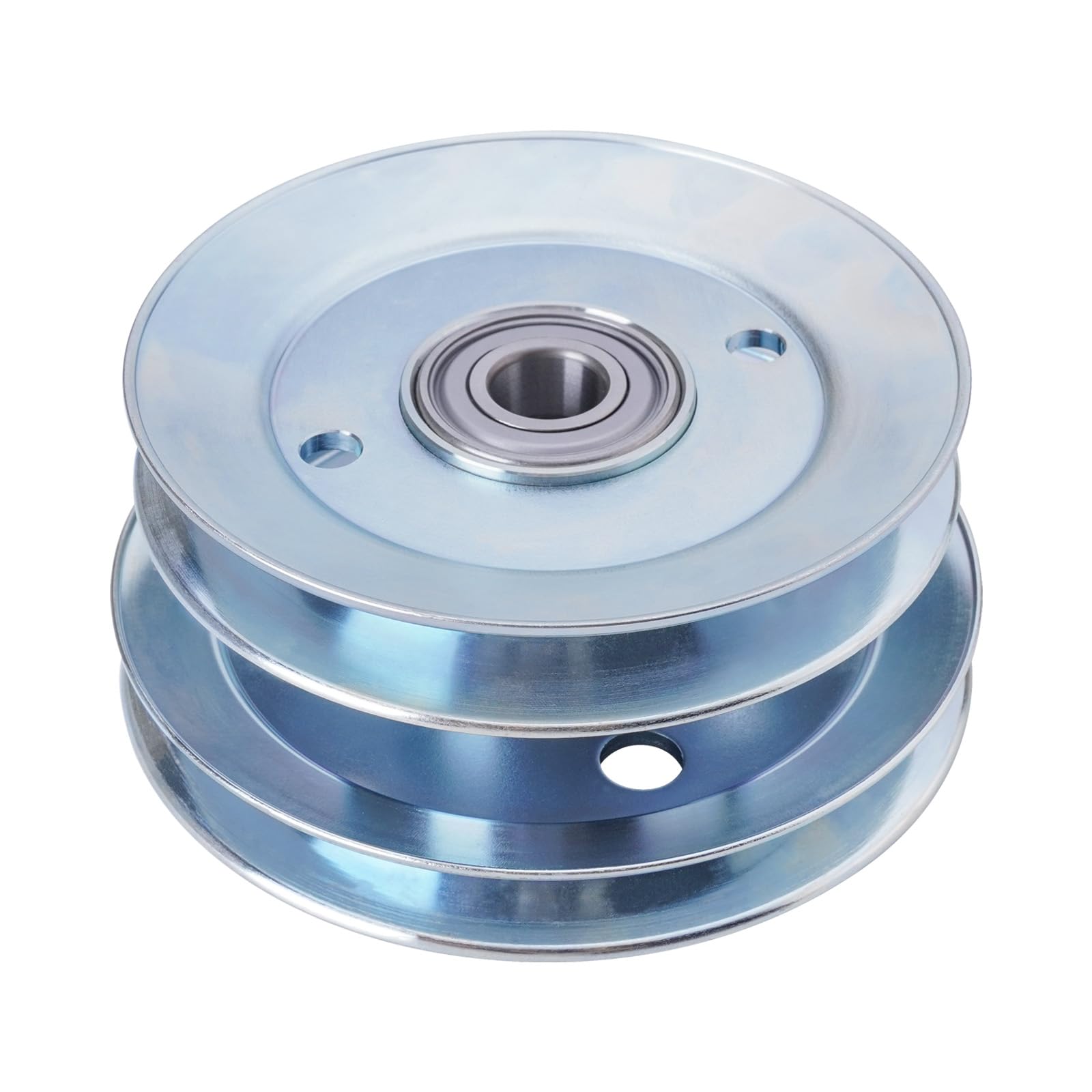 AM133924 - Polea tensora de correa de transmisión de doble cubierta sustituye a AM127594 AM125668 compatible con LT170 LX255 LX266 LX277 LX280 LX289 GX255 GX325 GX335 GX345 GX355, con 1211 .9