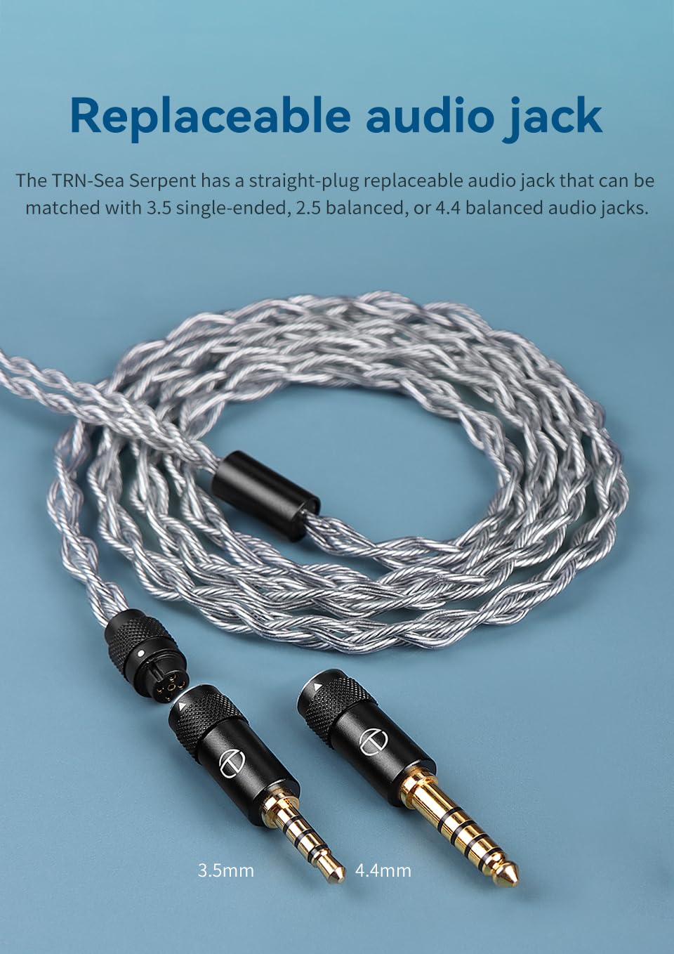 Amazon | TRNリケーブル 2Pin イヤホンケーブル 3.5 4.4 mm 交換式