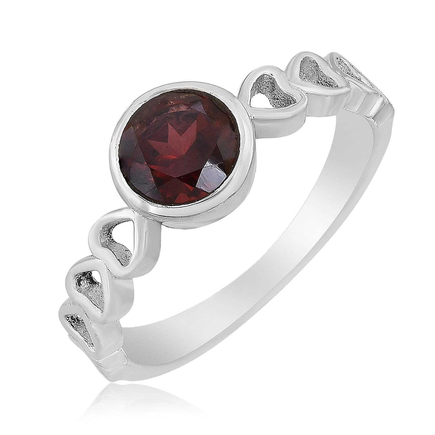 MAHAL JEWELS Garnet 925 sterling Silver Statement Ring | Gift for Women (Sz-12) (B096SW91LZ) Amazon Price History, Amazon Price Tracker