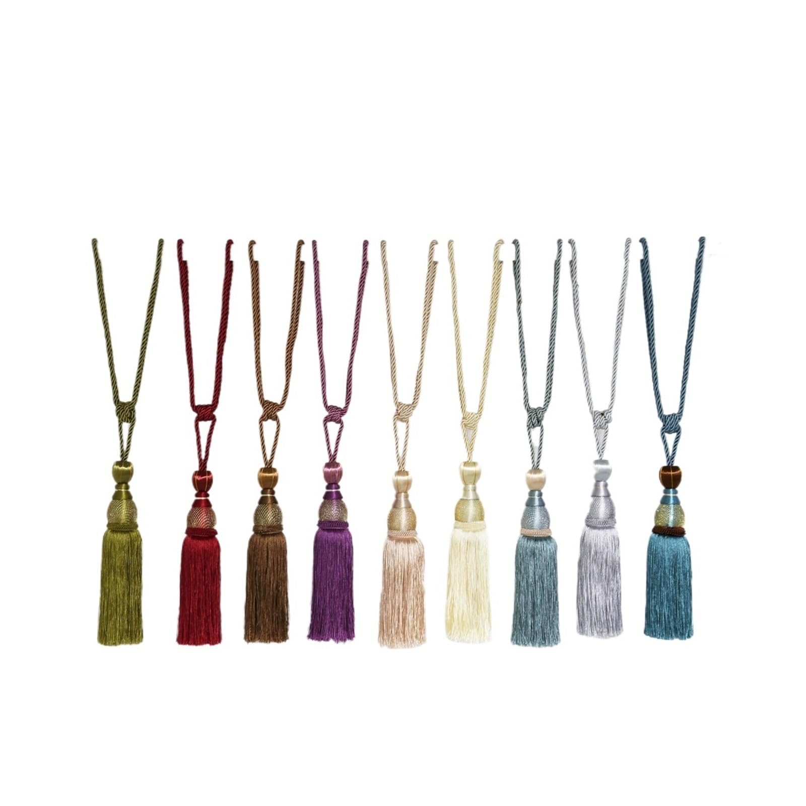 Woven Rope Curtain Tieback With Long Tassel