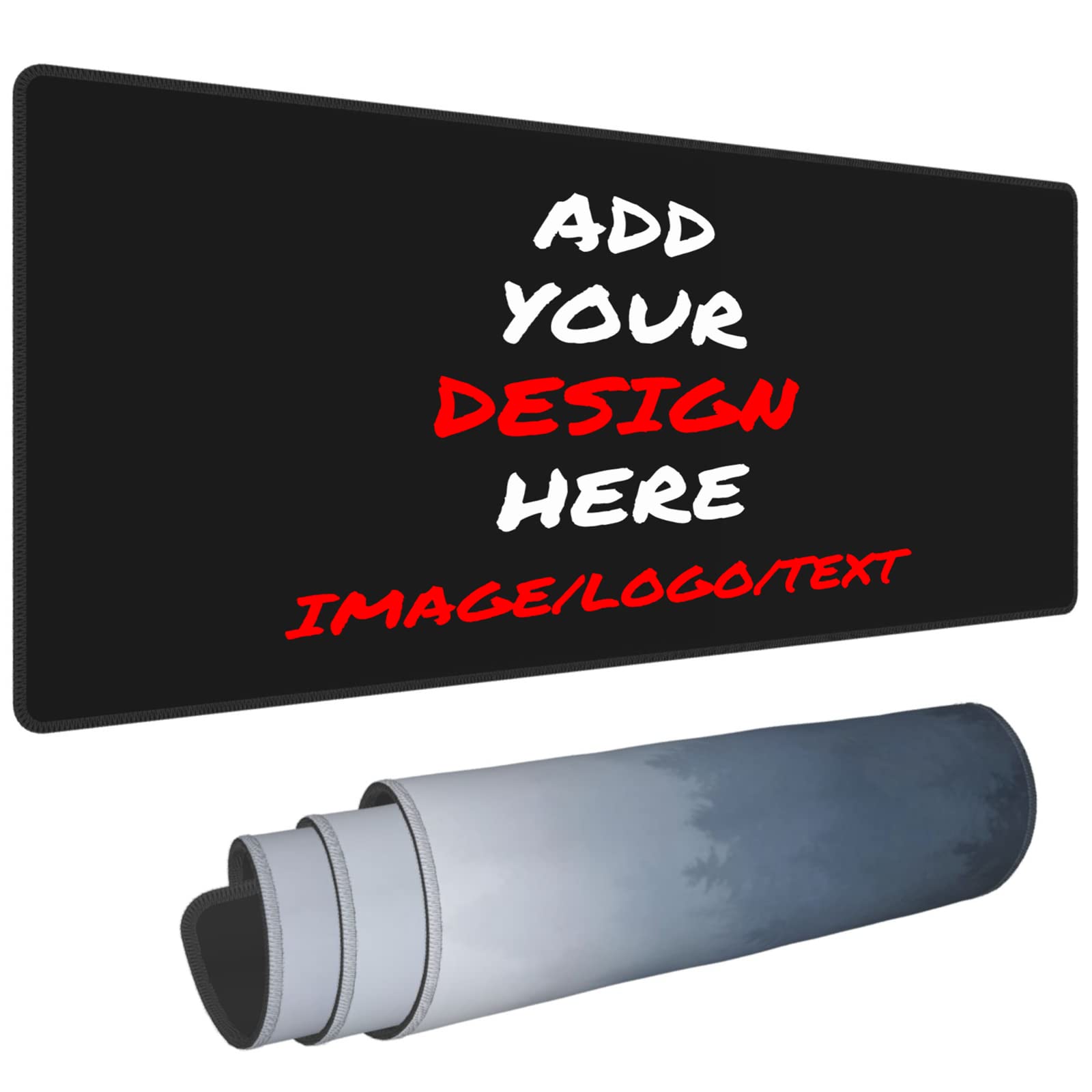 Custom Mouse Pad with Printing of Your Own Photo Image Logo Text Customized Personalized Mousepad for Birthdays, Mother's, Father’s Day or Office Gift