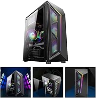 Vista 9 de ATX - Carcasa para computadora de escritorio con iluminación colorida