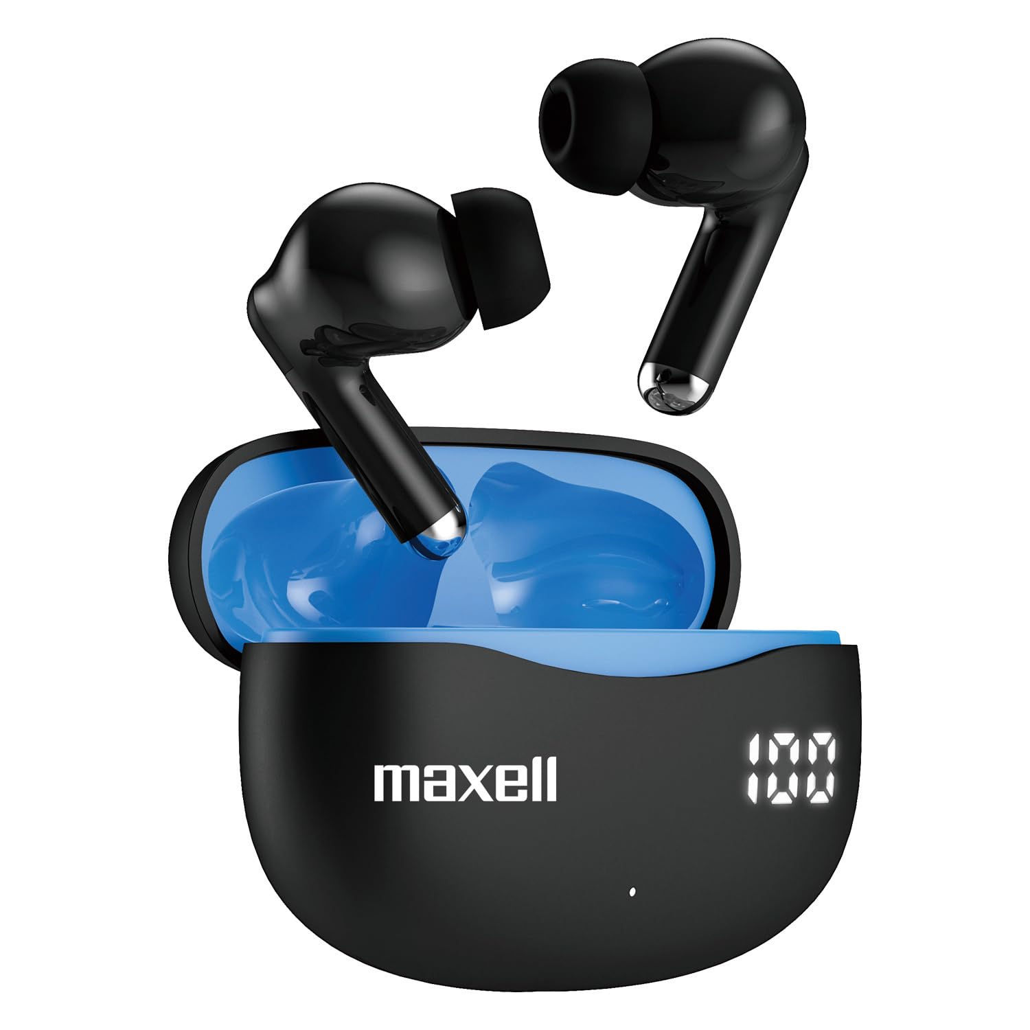 Maxell Auriculares inalámbricos con cancelación activa de ruido, tecnología ANC y ENC, 22 horas de reproducción, sonido inmersivo