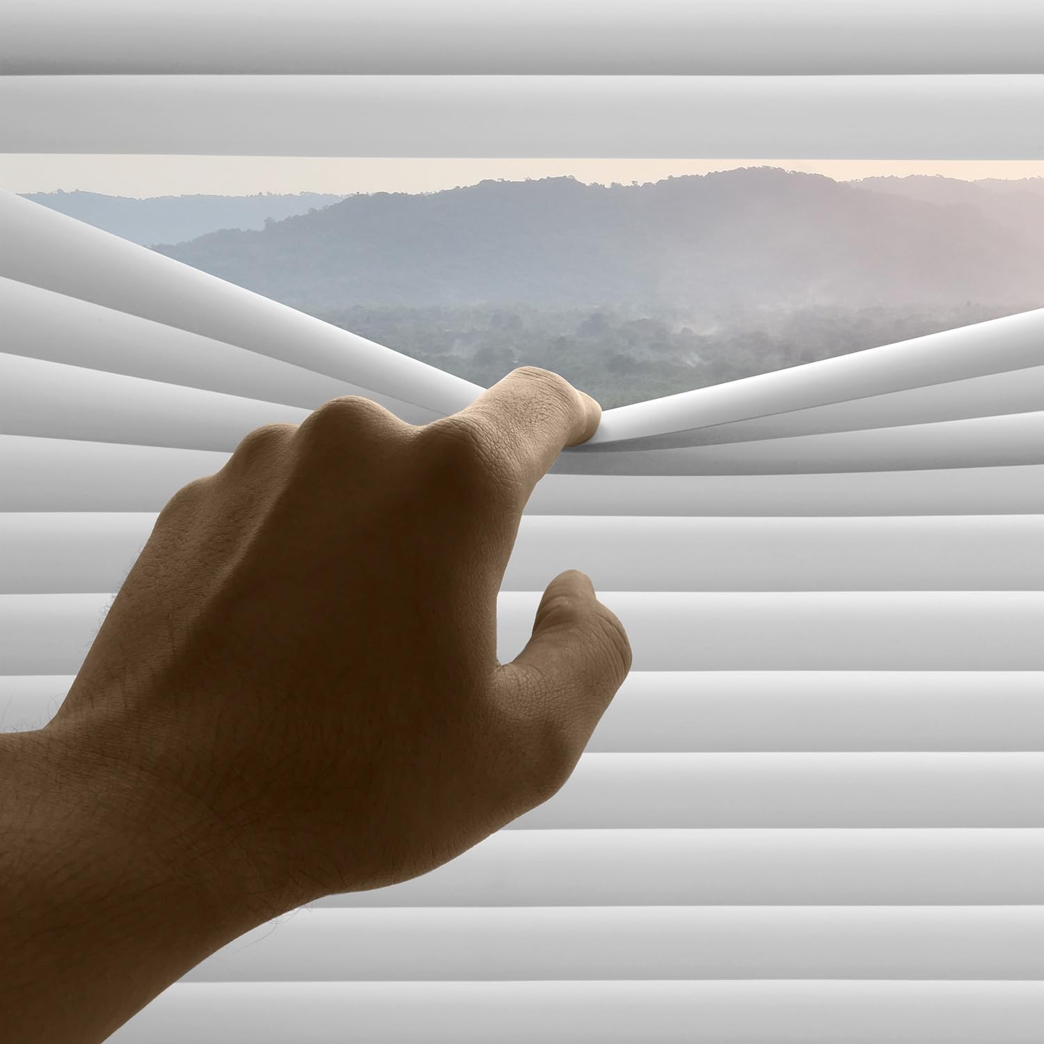 Jalousien für Fenster innen aus Vinyl-PVC auch für Türen 120x250 cm Weiß