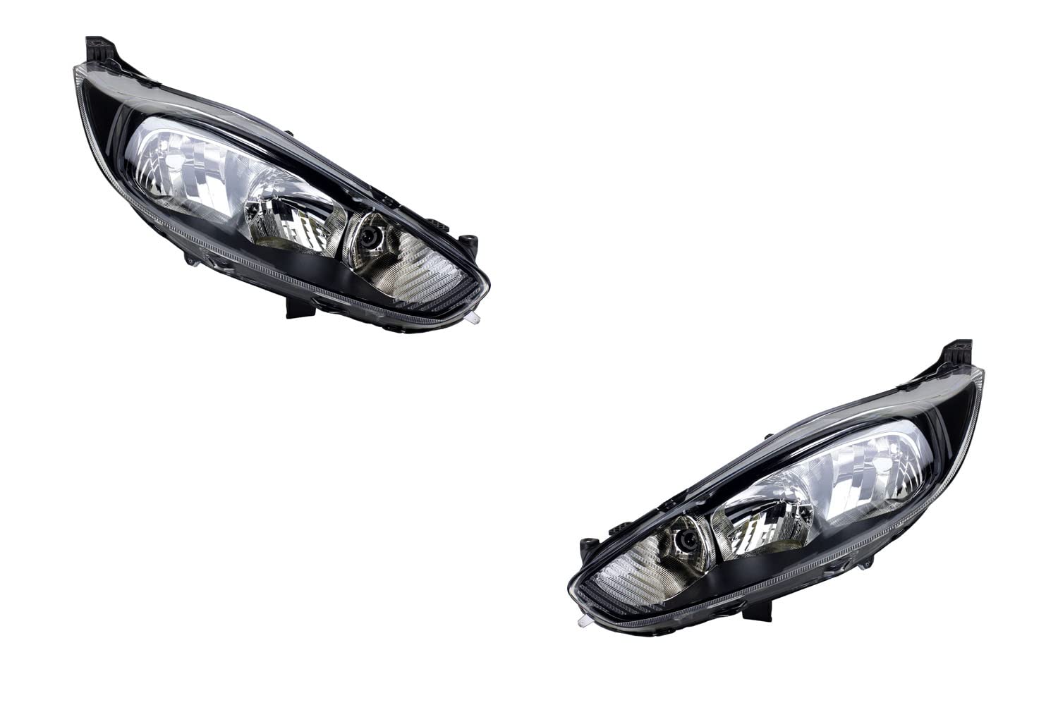 Johns Fari alogeni adatti per Ford Fiesta 08 12/2012- H7 H15 Set Sinistra Destra