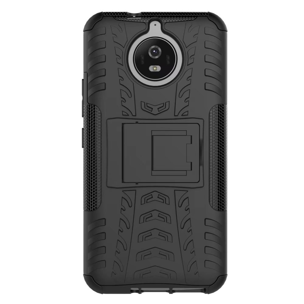 CASSIEY Rugged Armor Shock Proof TPU & Polycarbonate Back Cover Case for Moto G5s Plus (Black) - Dual Protection Layer Hybrid Kick Stand (B0773DDWP4) Amazon Price History, Amazon Price Tracker