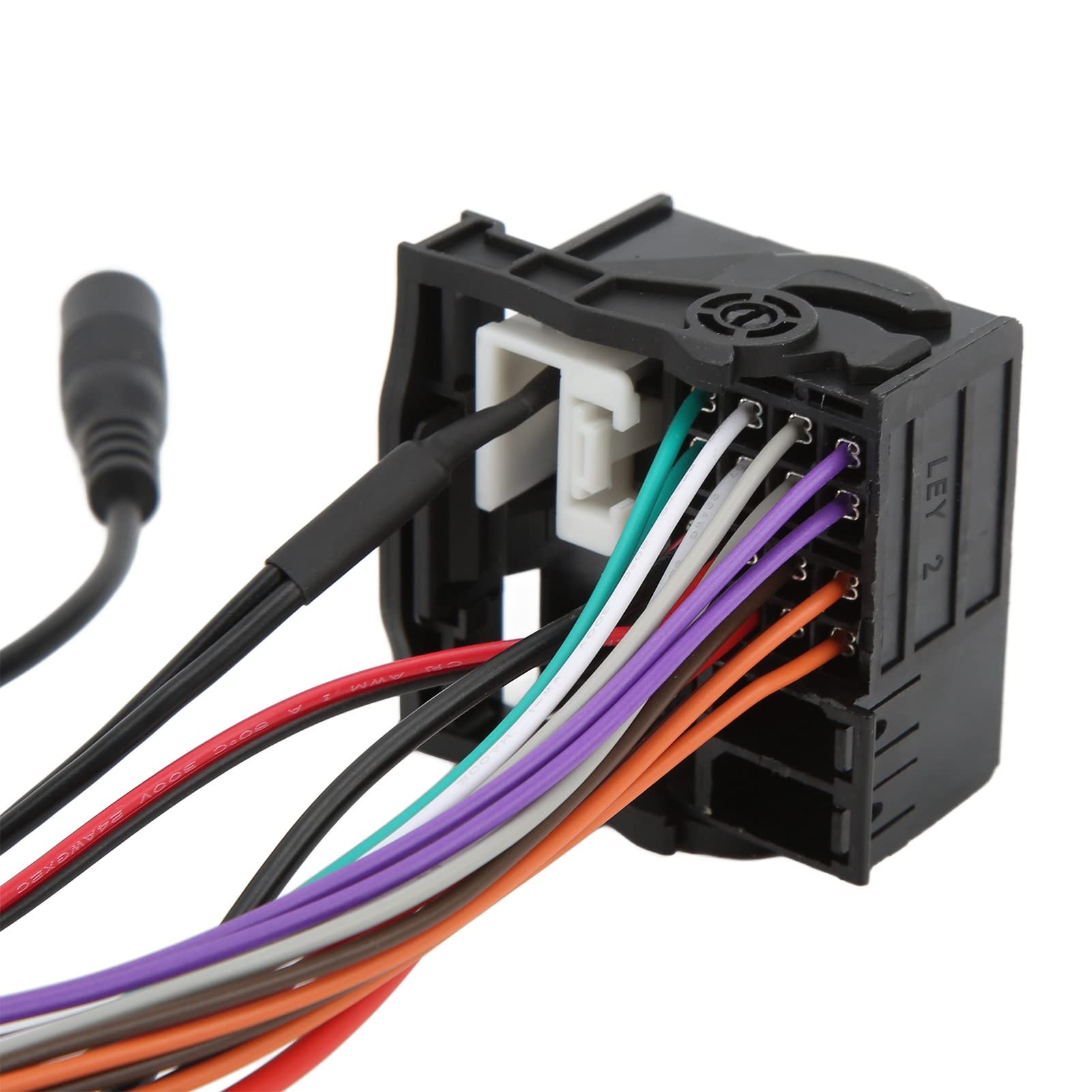 ZJchao Adapter samochodowy Aux Adapter do RCD310 RCD510 RNS510 ABS Łatwa instalacja z przewodem zasilającym