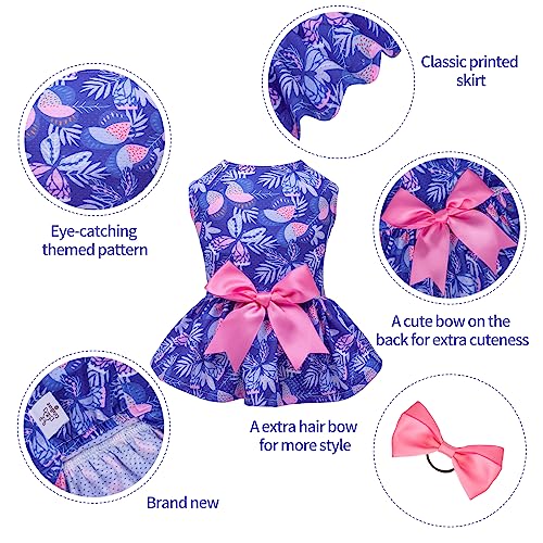 Image of CuteBone Dog Mesh Dress Puppy Sundress Pet Outfit Summer Fashion for Small Dogs Girl Cat Clothes