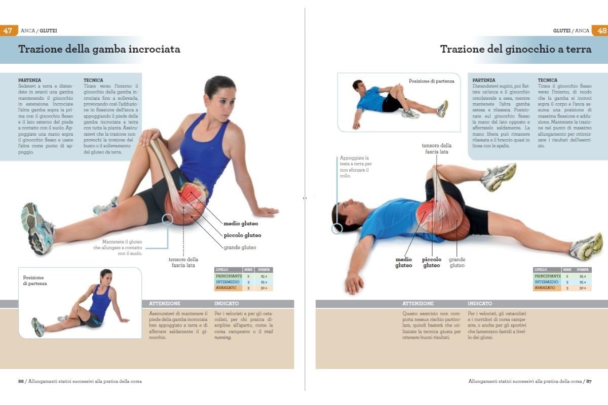 100 esercizi di stretching per il running