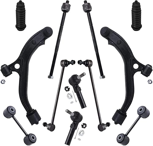 Miniatura 51 de Detroit Axle - Kit de suspensión delantera FWD de 12 piezas para Toyota Matrix Pontiac Vibe 2003 2004 2005 2006 2007 2008, 2 brazos de control