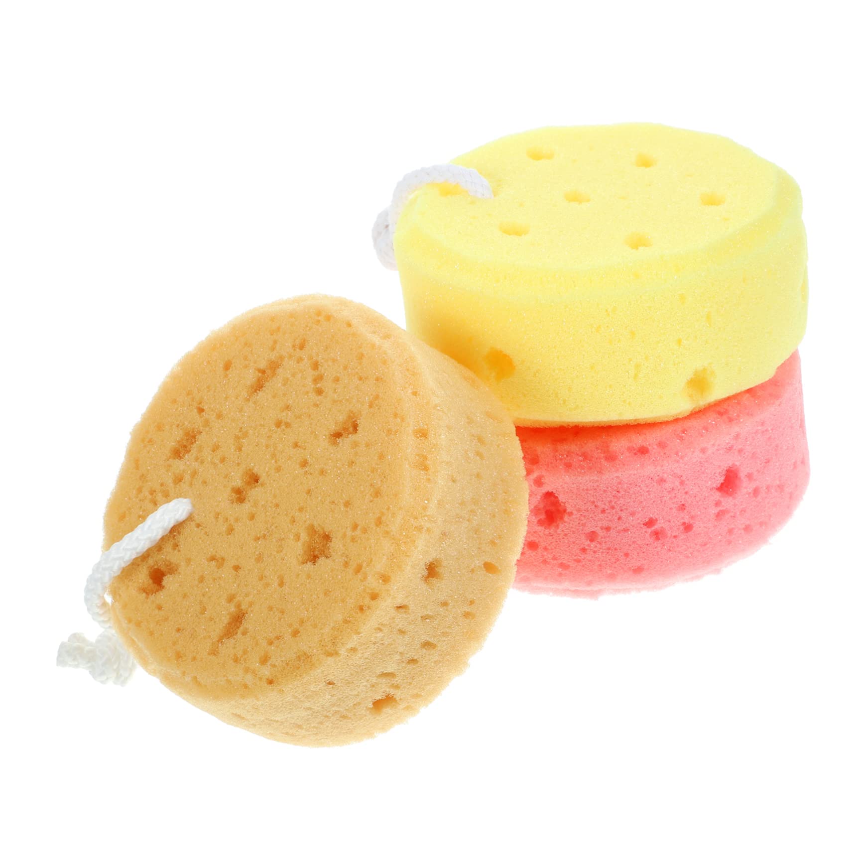 Healeved 12 Piezas esponja de baño esponja exfoliante corporal depurador de cuerpo de ducha esponjas depurador de piel de baño esponja exfoliante de ducha ronda Bola de baño