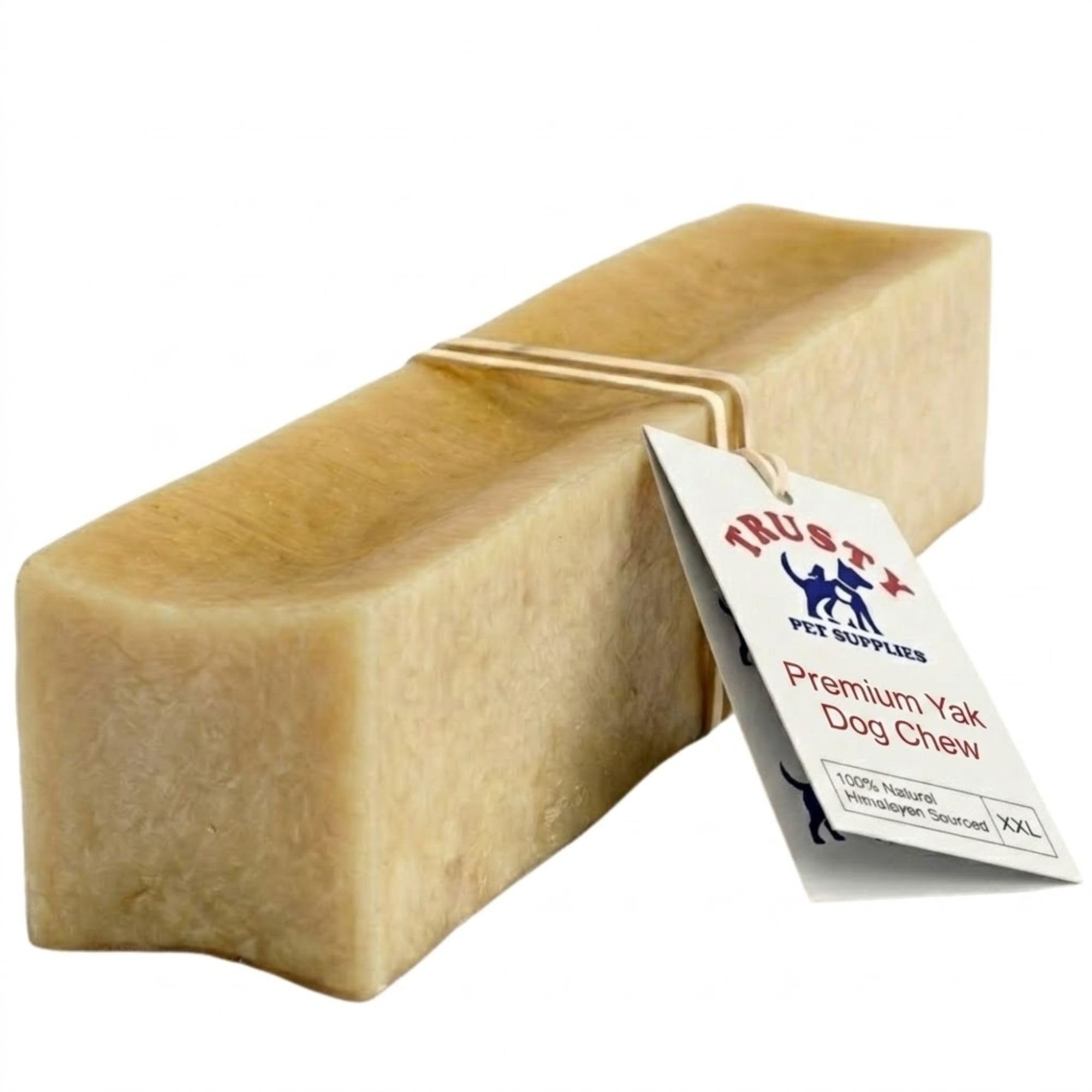 XX-Large Yak Chews for Dogs (Pack of 5) | Yak Chews | Long Lasting Dog Chew | Low Fat Dog Treats | Dog Teeth Chews for Small, Medium and Large Dogs | By Trusty Pet Supplies