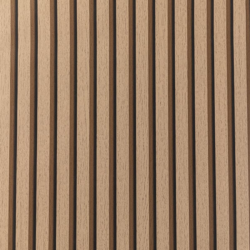 Camiraft Wood Slats Wallpaper Brown Oak Natural Wooden Panelled Wallpaper Wooden Slat Wood Effect Modern Realism Contemporary Feature Wall,9.5 * 0.53M — image 1