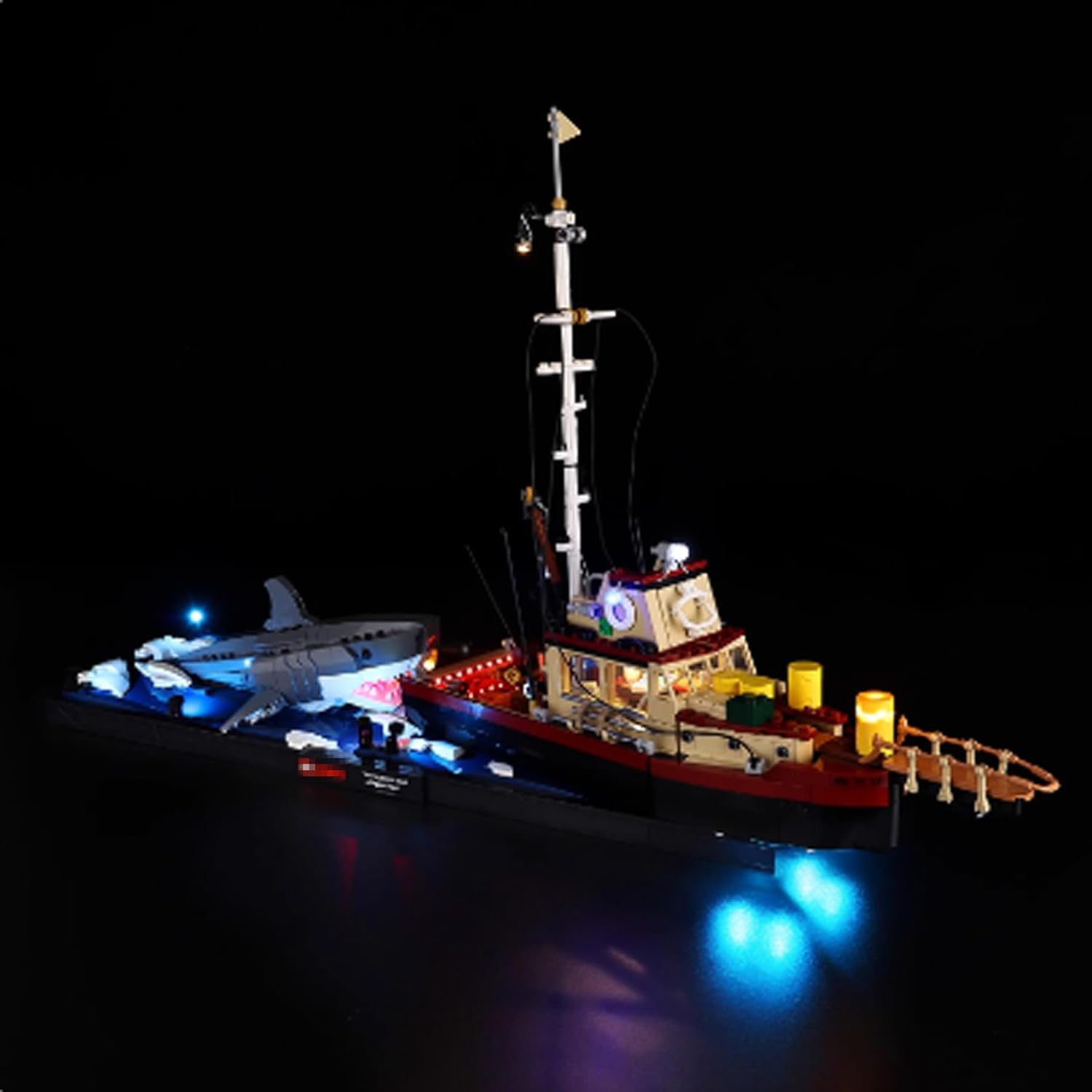 LED Lighting Kit Compatible with Lego 21350 Great White Shark Series LED Light Set (Model Kit Not Included - Lighting Components Only) (Remote Control Version)