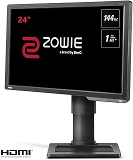 BenQ ZOWIE XL2411P – Monitor Gaming de 24″ FullHD (1920×1080, 1ms, 144Hz, HDMI, Black eQualizer, Color Vibrance, Altura Ajustable, No soporta 120Hz en consola ) – Gris Oscuro