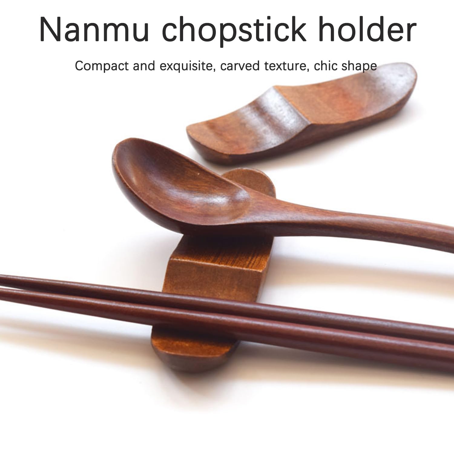 6 Piezas Soporte para Tenedor Cuchara, Cena Cuchara Soporte, Resto De Palillos De Madera, Palillos Utensilio Soporte, Soporte para Palillos De Madera para Mesa, Accesorios De Comedor