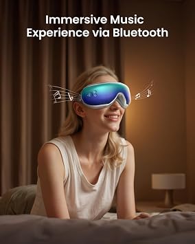 RENPHO Eyeris 1 Eye Massager with Heat, Sleep Mask with Remote Control