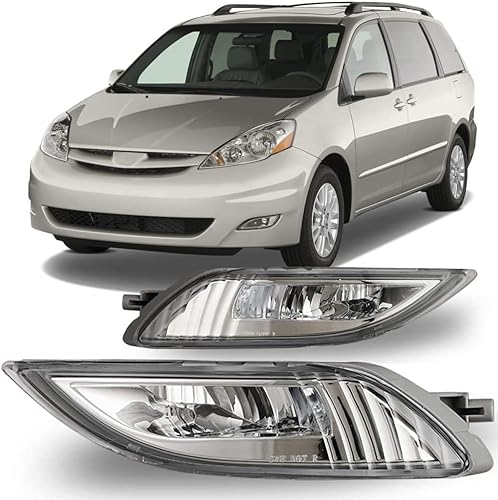 Winjet WJ30-0405-09 Serie OEM para Toyota Sienna 2006-2010 - Luces antiniebla LED de conducción + interruptor + kit de cableado