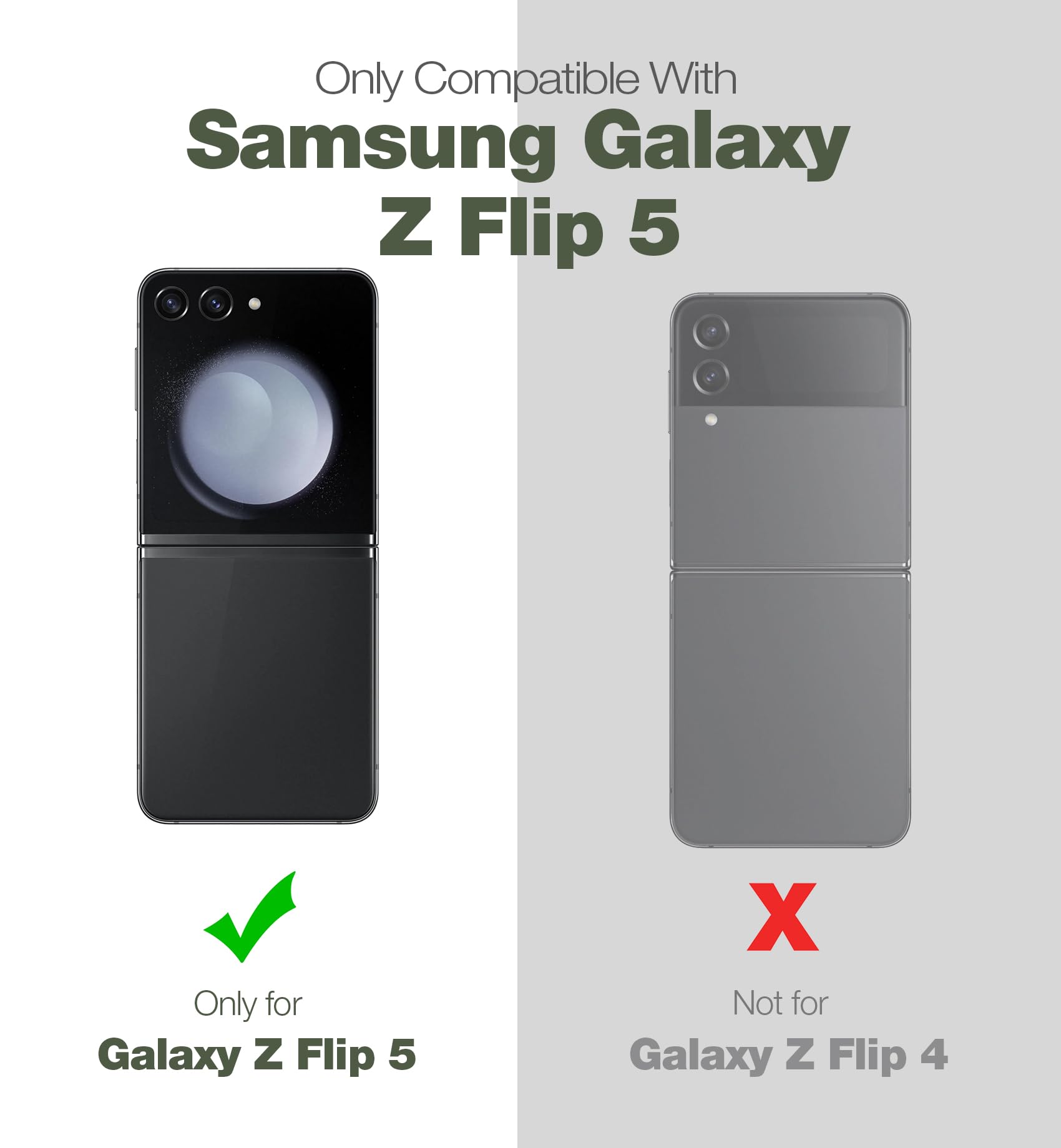 Dexnor Etui do Samsung Galaxy Z Flip 5 5G, Podwójna Warstwa + Stand, Wytrzymałe, Niebieski