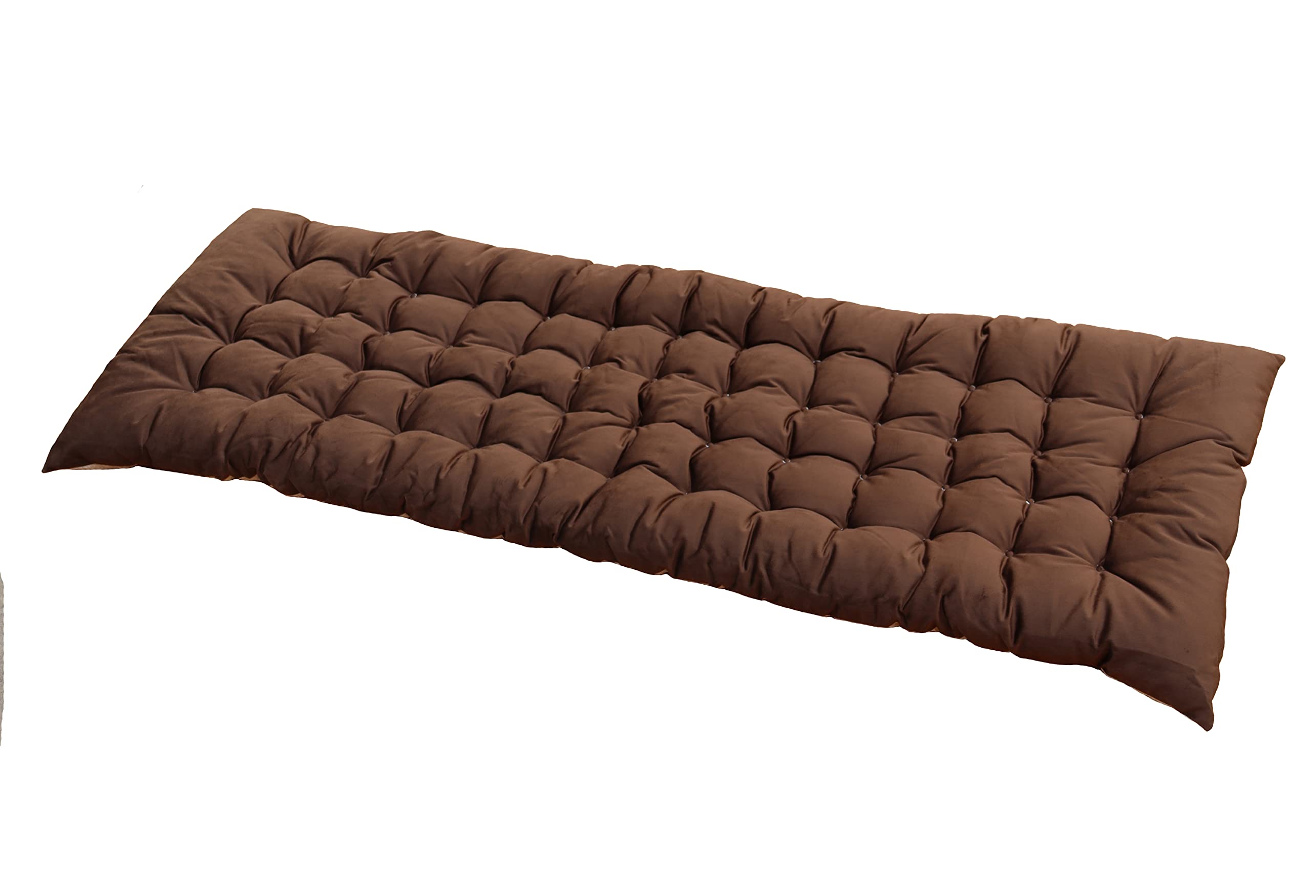 Ginsimar Lounge Chair Cushion for Outdoor Furniture, Thick Comfortable Reclining Lounge Portable Chair Cushion Pads for Patio (Brown; 155 CM L x 45 CM W) โ image 1