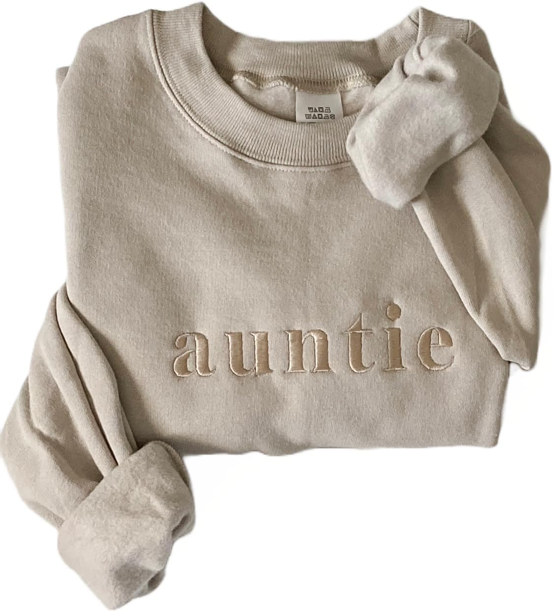 Embroidered auntie crewneck sweatshirt