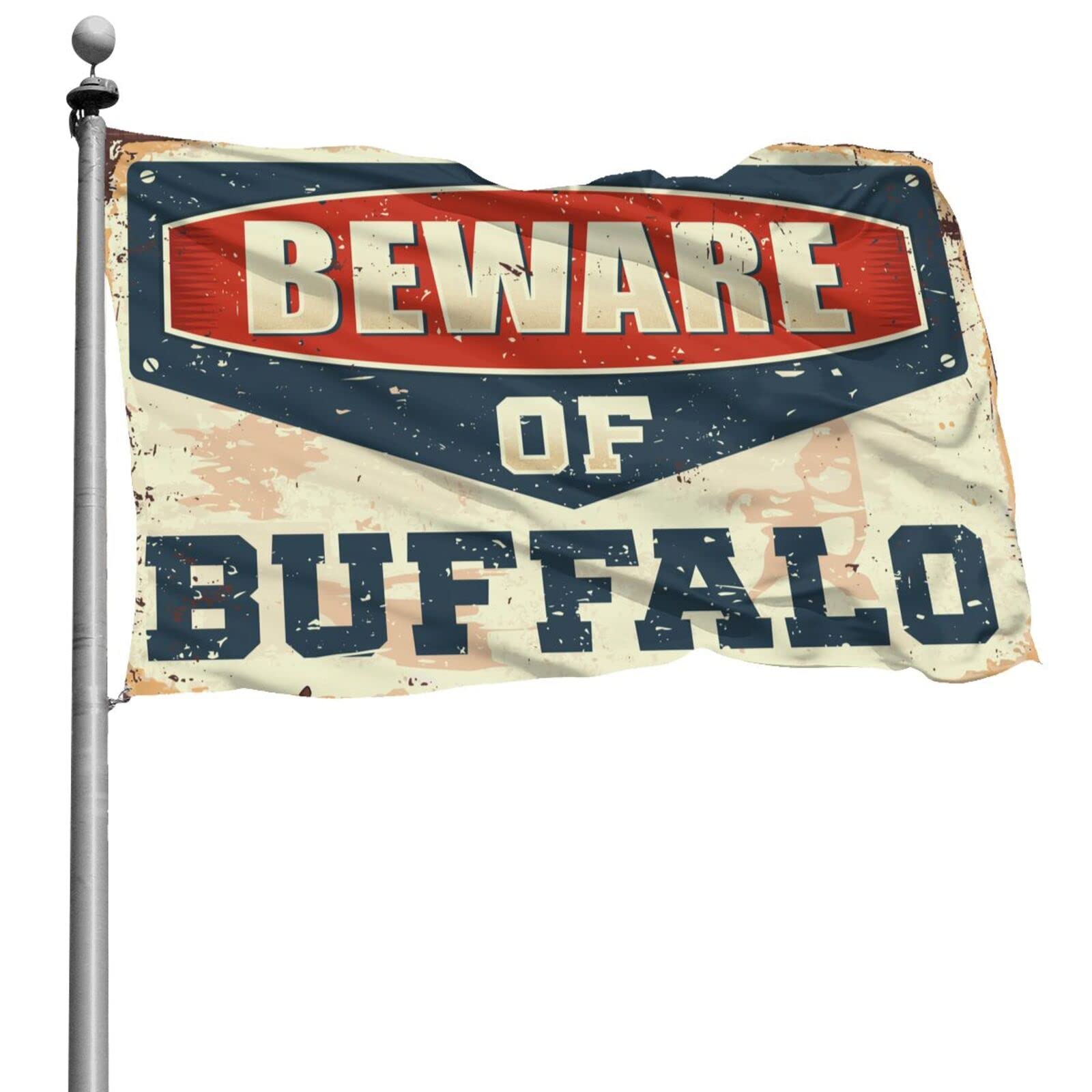 Man cave decorations drapeau Buffalo grand format pour masquer un mur nu - 7
