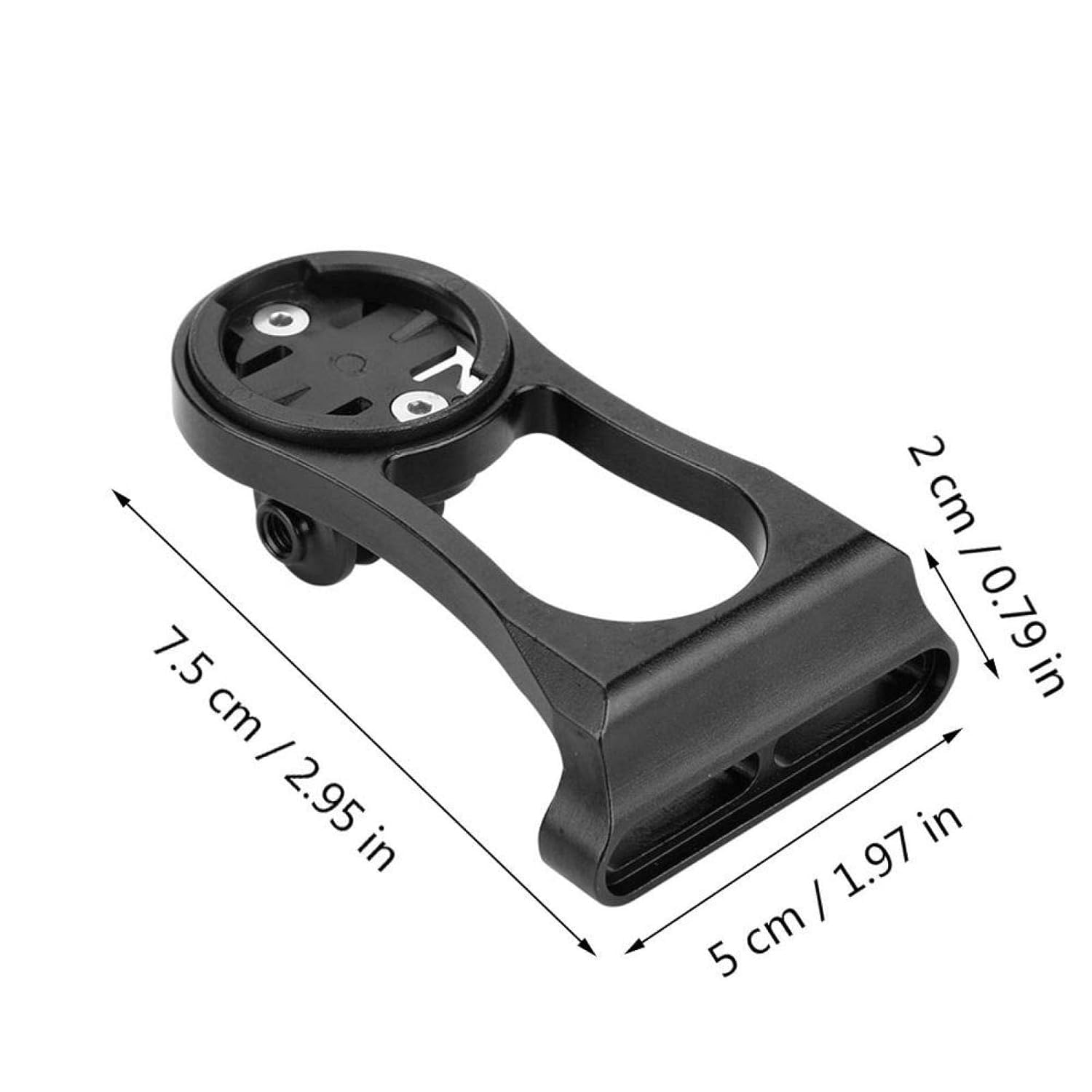 FCC RACING Bike Computer Mount Holder Aluminium Alloy Bike Odometer Extension Holder Bracket for Mountain Bikes (Black) 1
