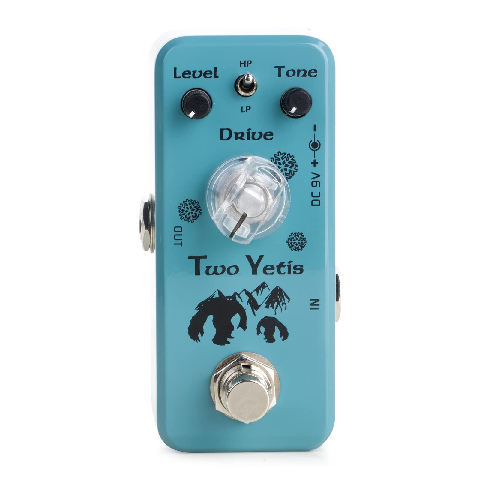 MP-316 Two Yetis Overdrive Guitar Effect Pedal with HP/LP Modes True Bypass