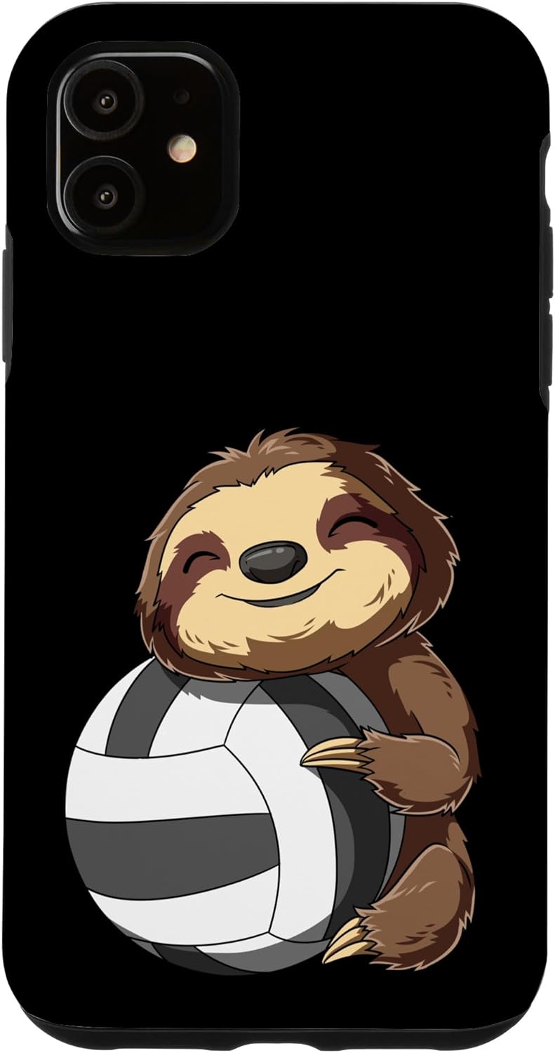 Cute Baby Sloth Volleyball Case for iPhone 12 Pro Max
