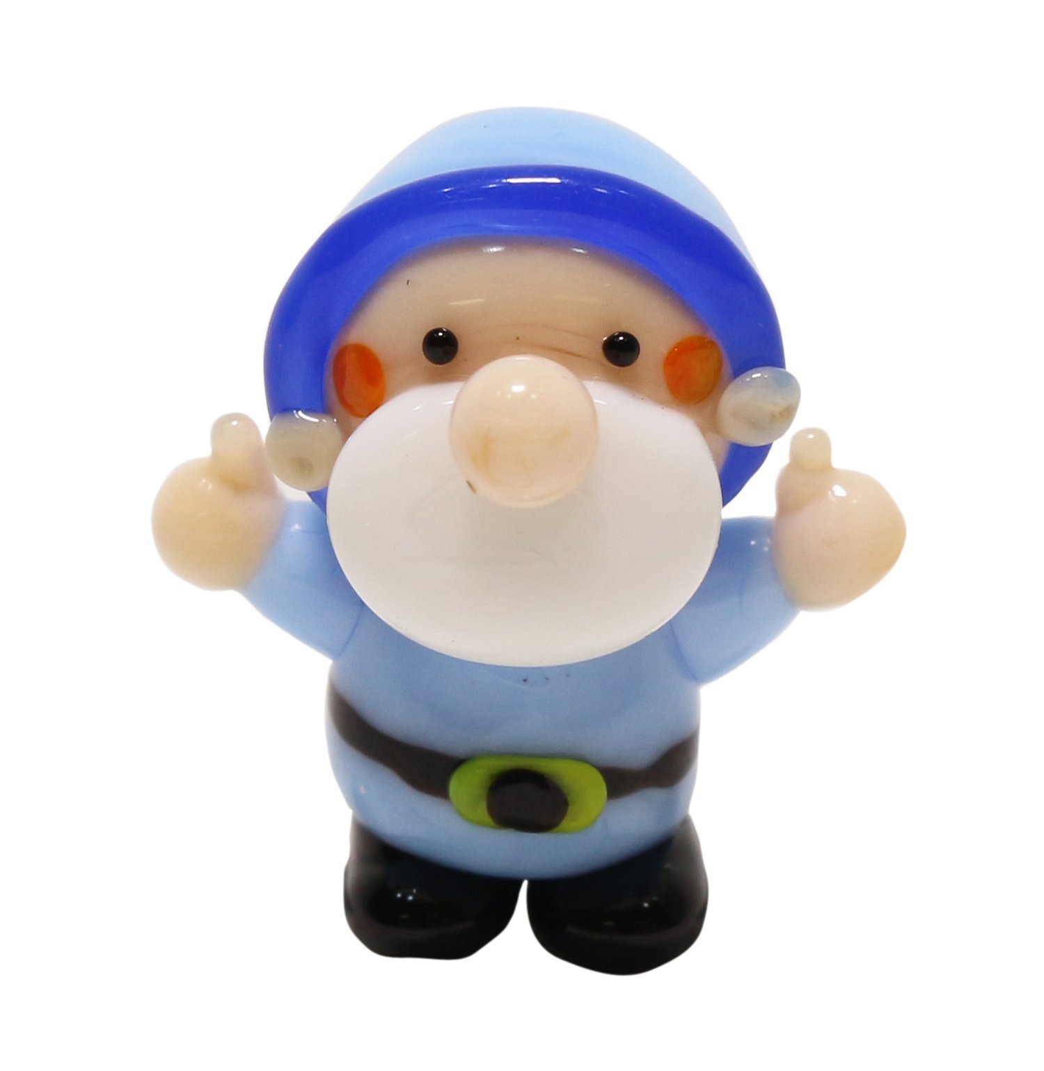 Amazon.co.jp: かわいらしい ガラス細工 小人 ライトブルー 160063