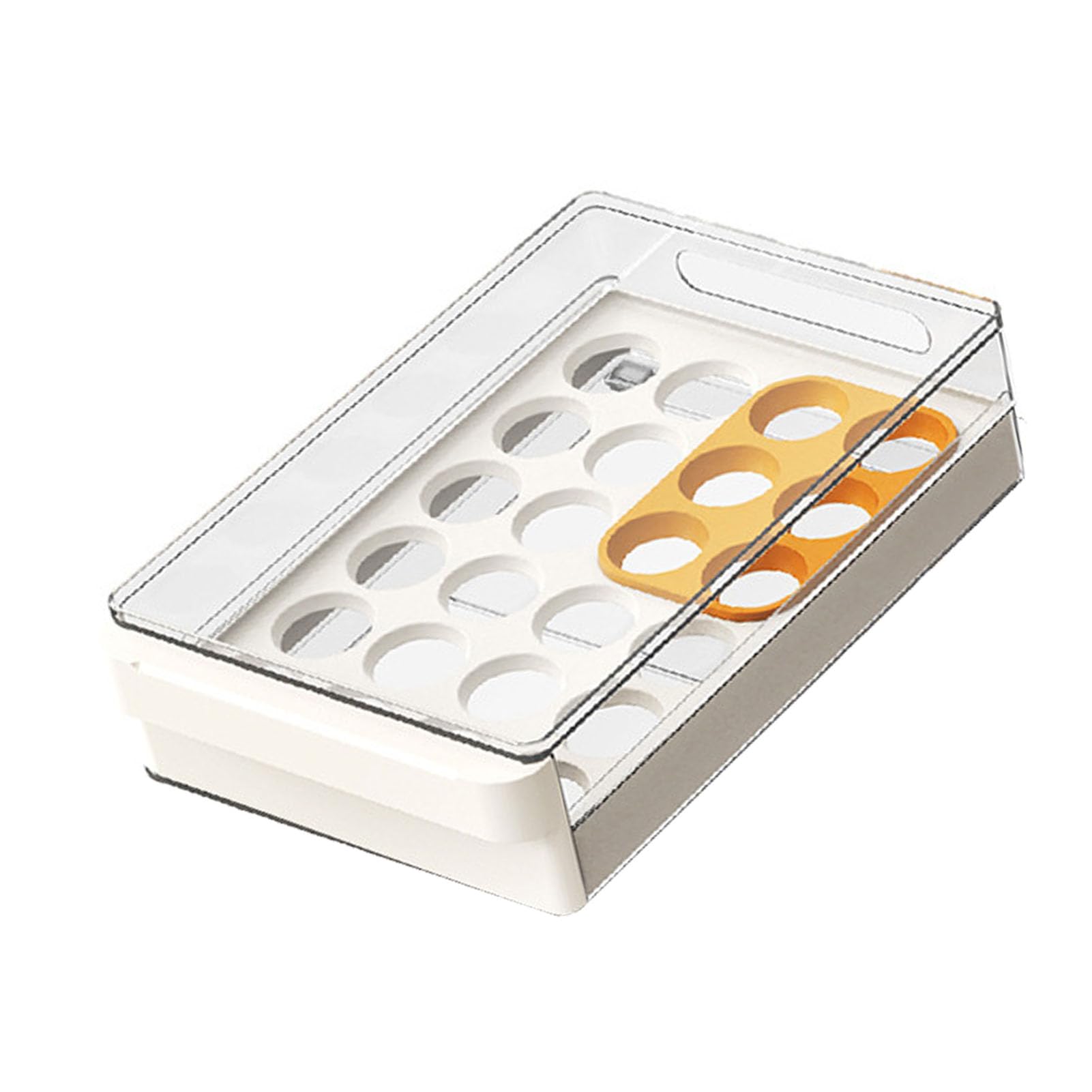 Cassetto Portauova Design 48 Portauova Organizer in Plastica per Frigorifero da