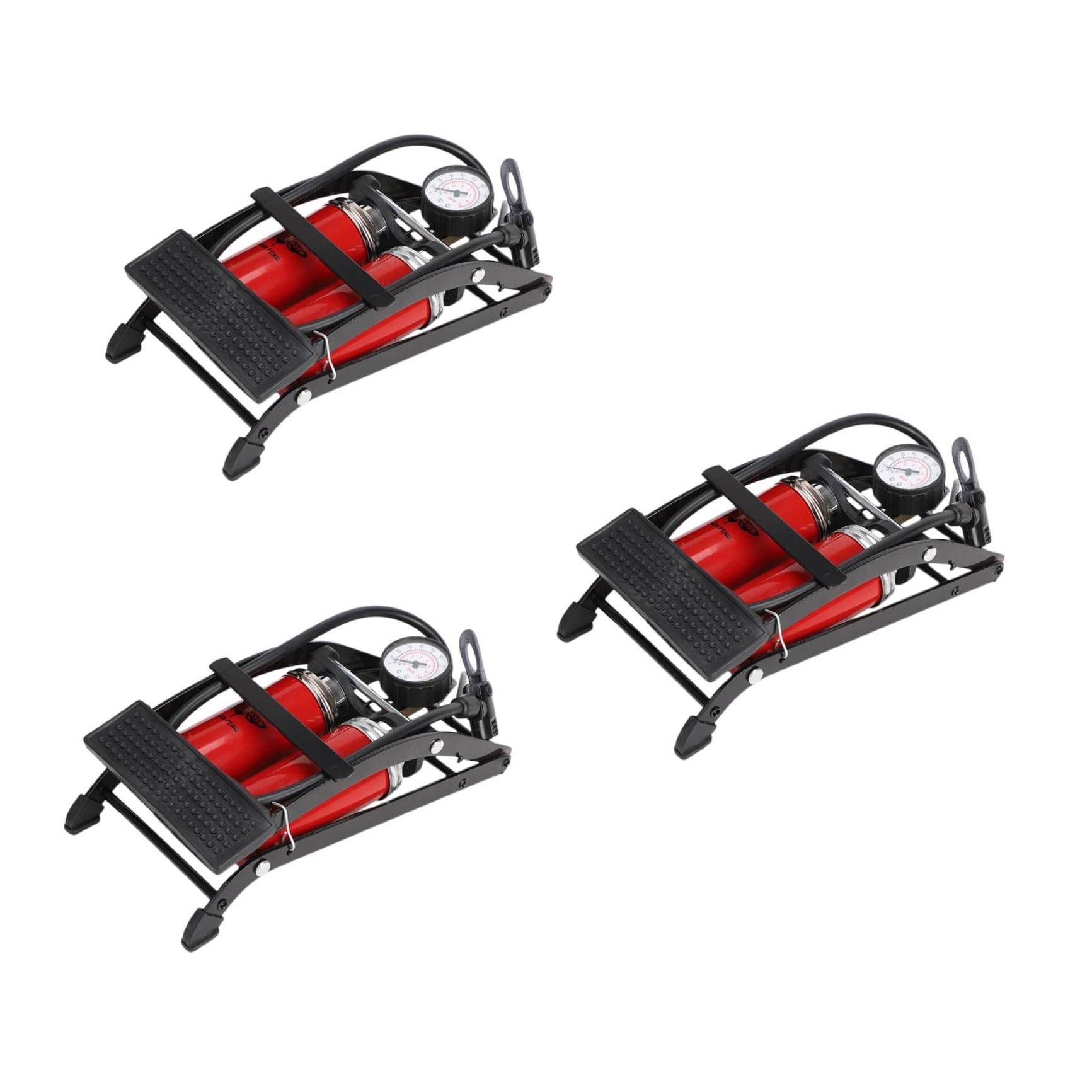 Kisangel Mini-Fußpumpe Fahrräder tragbare Luft Inflator Fußpumpe für Fahrrad Luftdruck der Pedale Pedalluftpumpe Fahrrad Luftdruck