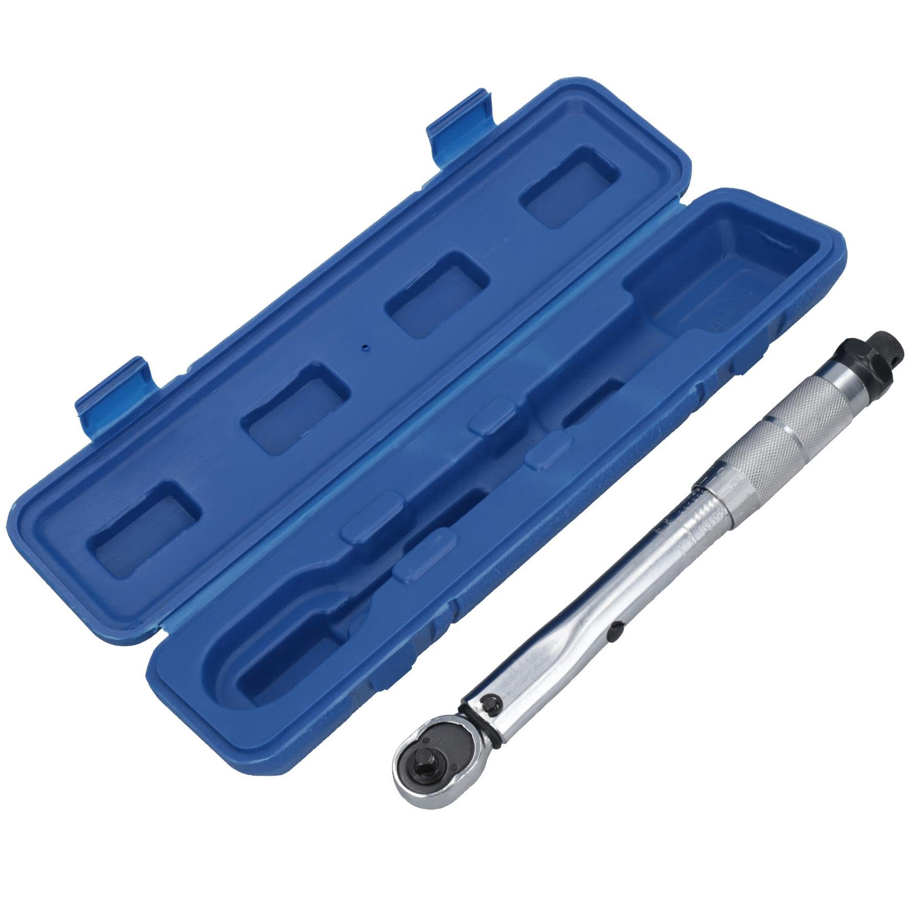 Ab Tools Blue 1/4In. Drive Calibrated Torque Wrench Ratcheting Ratchet 2Nm – 24Nm