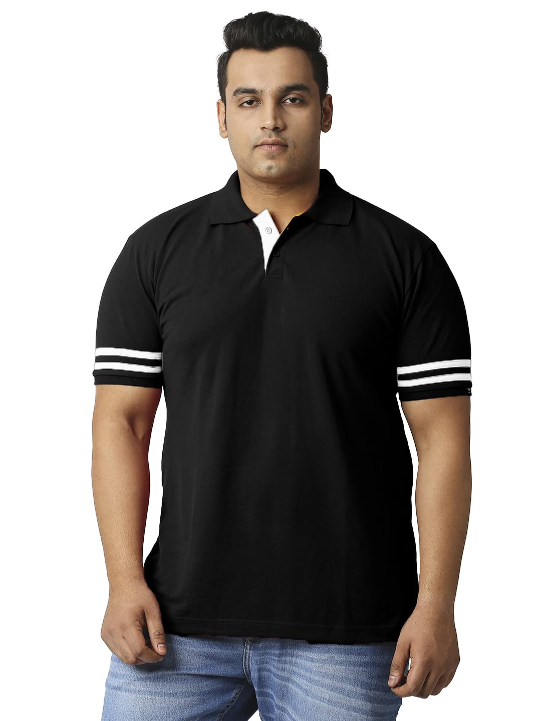 wear your opinion Solid Cotton Rich Polo T Shirt | Collar Tshirts | Half Sleeves | Plain-Regular Fit (Available in Plus Size)-picture-13