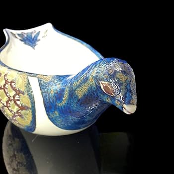☆希少ロイヤルコペンハーゲン テネラシリーズ 鳥の器 孔雀 クジャク