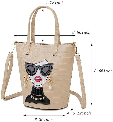 Miniatura 2 de Novedoso bolso de mano 3D con asa superior, bolso de mano para mujer, bolsos de hombro únicos