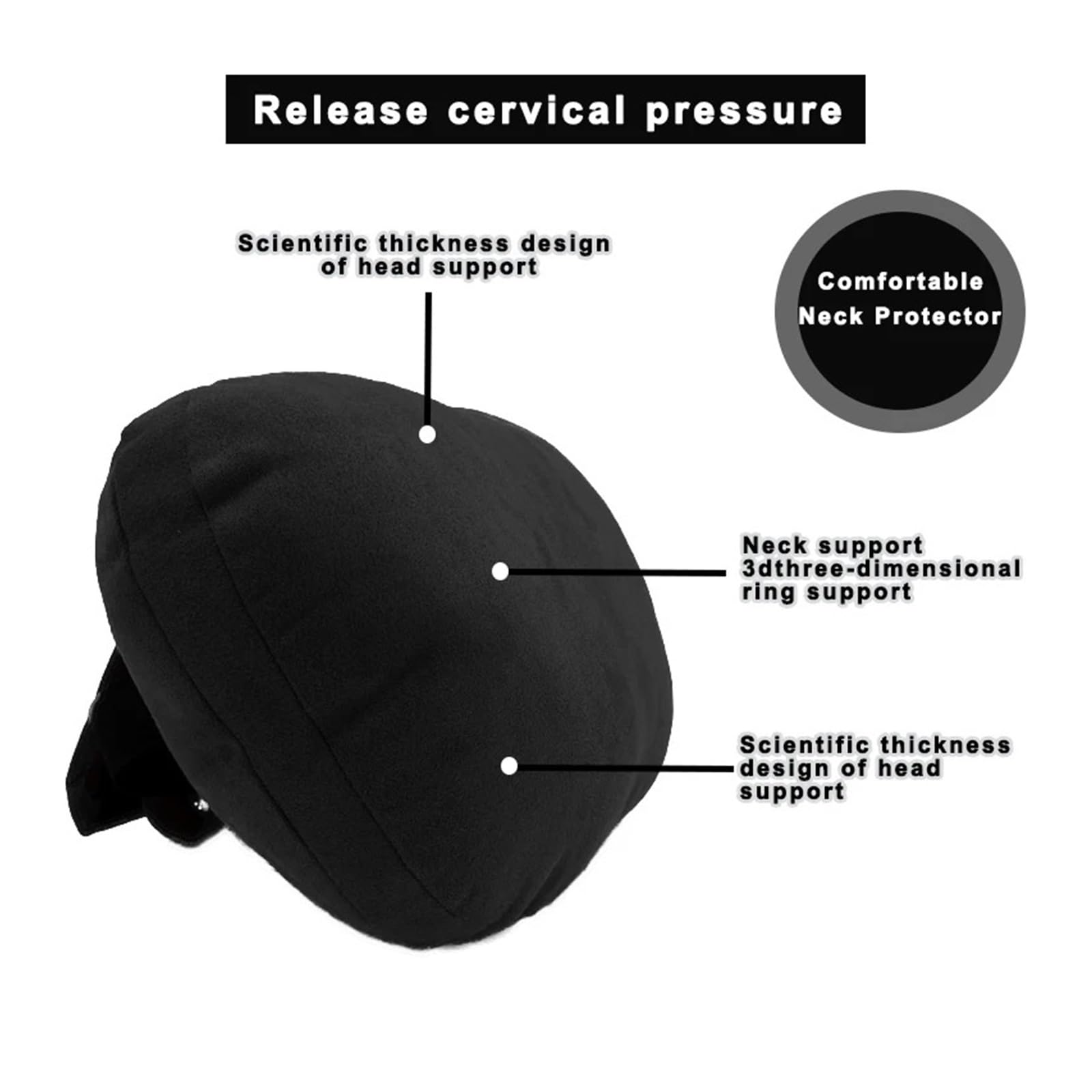 duoyif Coussin Appuie Tete Voiture Appui-Tête De Voiture en PU Cuir