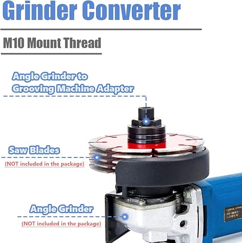Miniatura 5 de Mesee Amoladora angular M10 a ranuradora adaptador, adaptador de ranura de cambio rápido, accesorio de cabezal de conversión, amoladora angular,