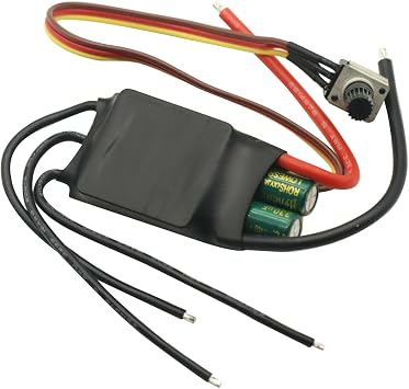 DC 7-24V 200W Brushless dc Motor BLDC 3-Phase Brushless Motor Driver Hallless DC Motor Drive Board Speed Controller Module with Potentiometer,ESC Speed Controller