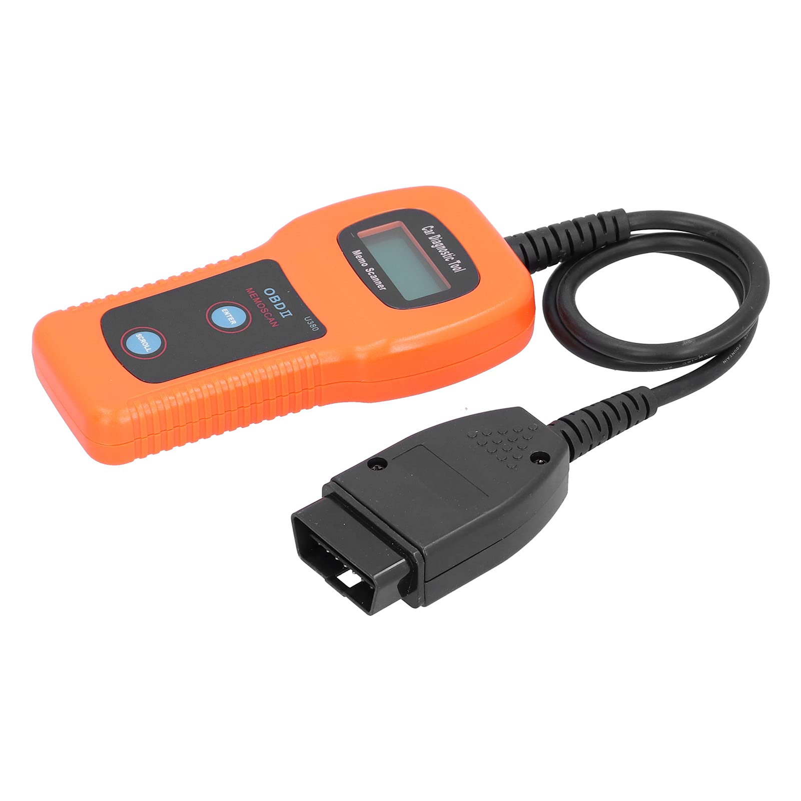 Lettore di codici di guasto della spia del motore OBDII, strumento diagnostico professionale OBD2, legge e cancella i DTC con display LCD retroilluminato per auto e camion dal 1996