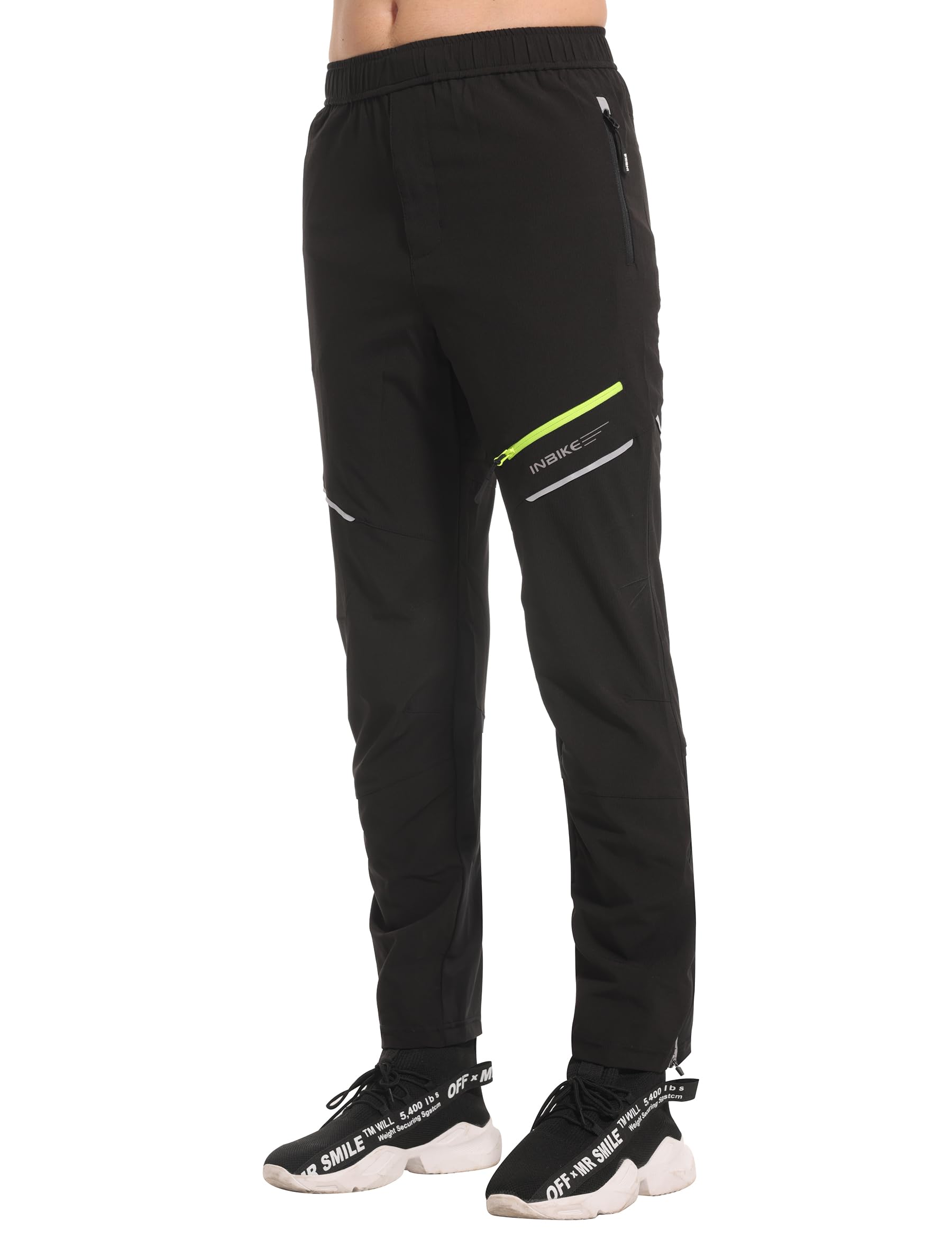 INBIKE Pantalon de Cyclisme Homme Respirant Élastique Pantalons Velo Softshell VTT Outdoor Pantalons de Sport Homme