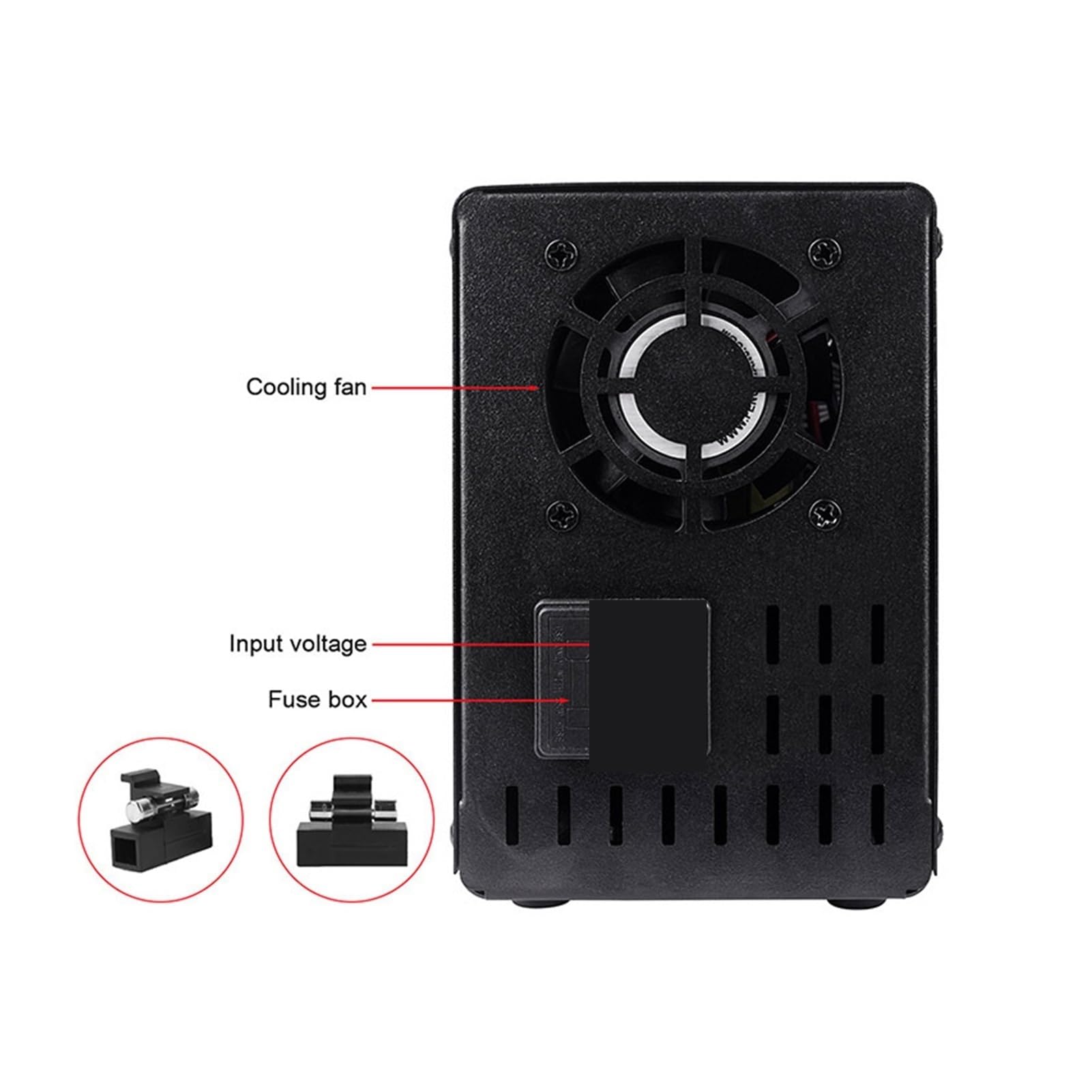 Fuente de alimentación de Laboratorio regulada de Voltaje de Alta precisión 3 0V 10A Supply Bench Power Fuentes de Voltaje Ajustable y Corriente(R-SPS605D)