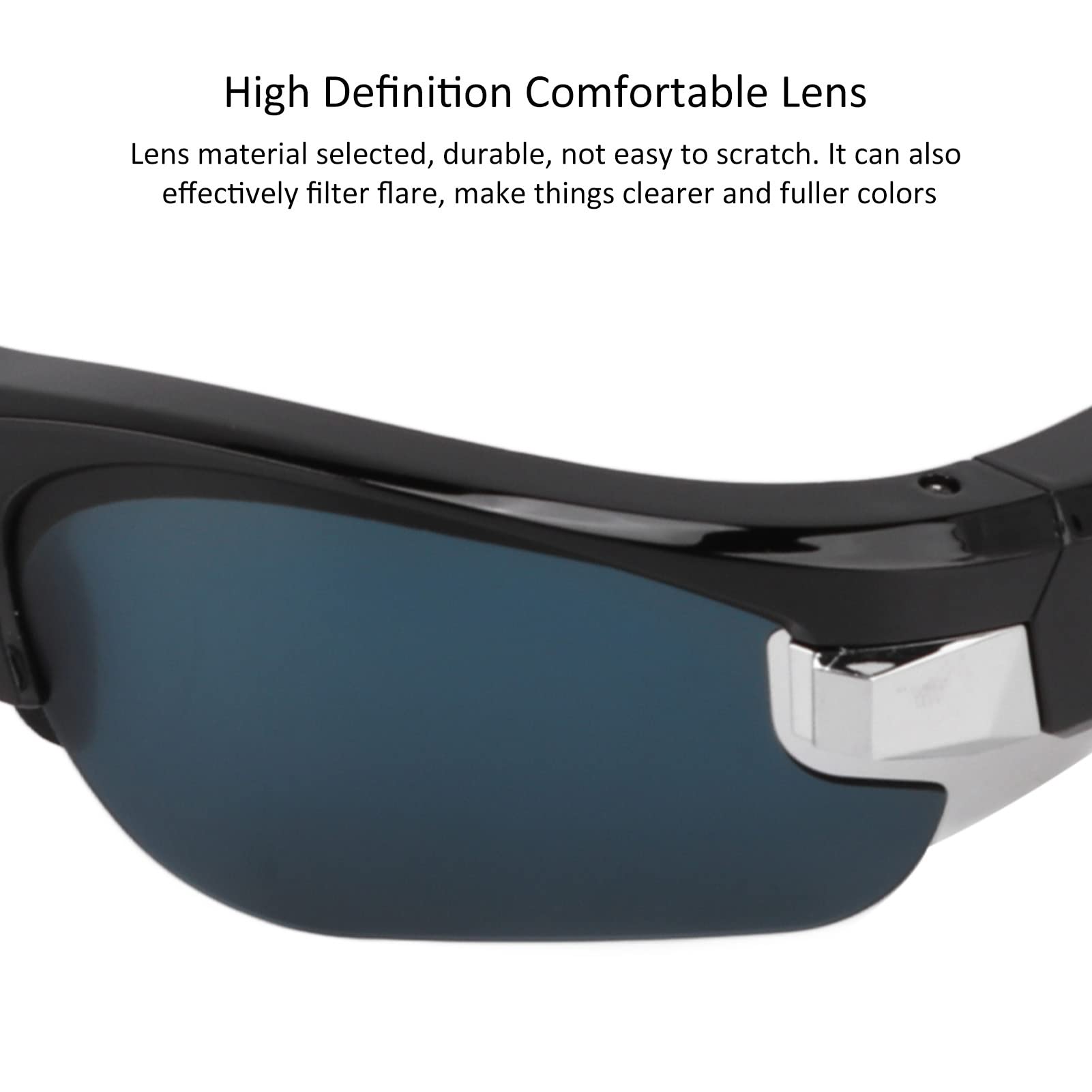 Lunettes De Soleil Caméra Vidéo HD 1080P 30FPS étanche Espion Sport Lunettes De Soleil Caméra Cachée Vidéo Lunettes De Soleil, Lunettes De Soleil D'enregistrement Vidéo Intelligentes Pour les Sports R