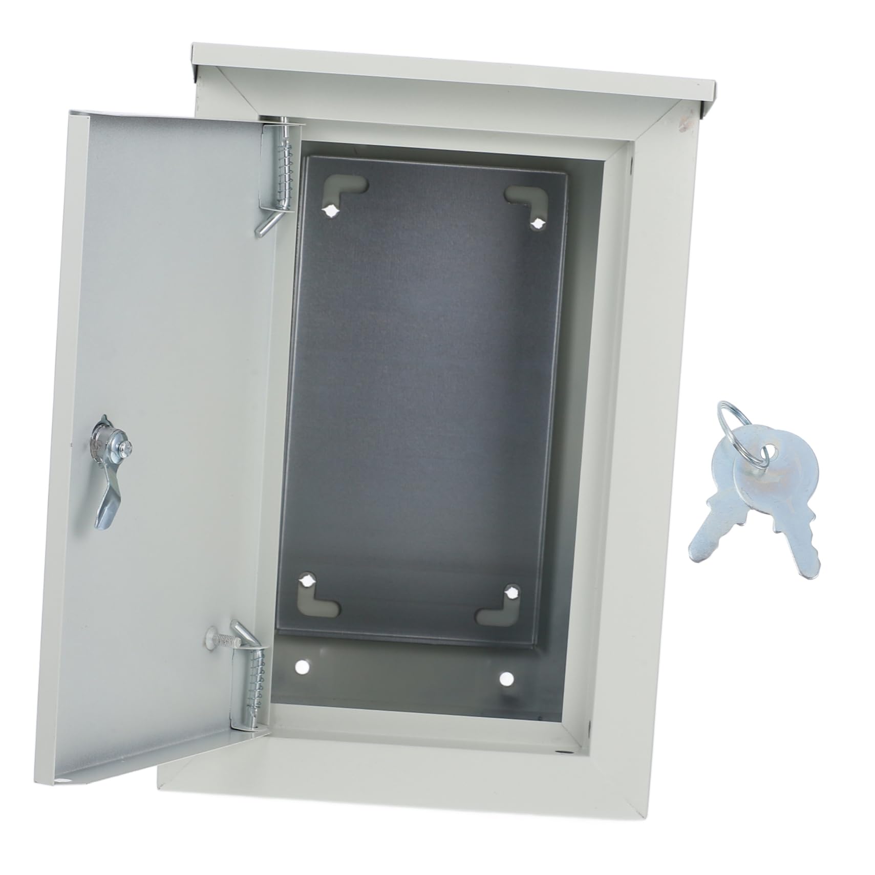 TEHAUX Caja De Conexiones Metálica Para Exterior Montaje En Pared 160x300x200 Mm Para Proyectos Eléctricos Superficie Resistente Uso Bricolaje Protección Energía Temporales