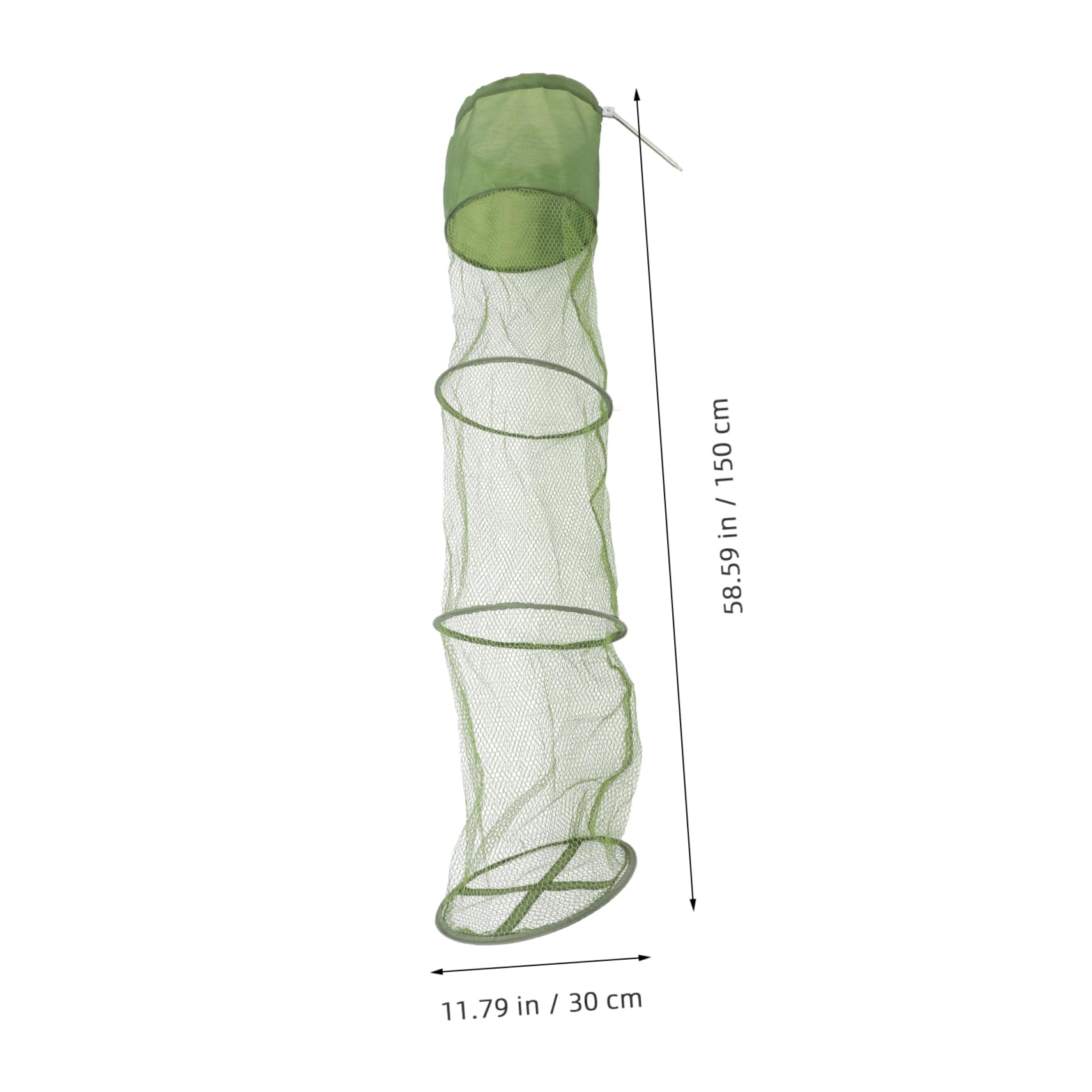 Trappola Portatile per Pesci Pieghevole 2 Pezzi in Nylon | Verde, Cattura Aragoste e Piccoli Pesci, Facile da Riporre, Uso Pratico in Acqua