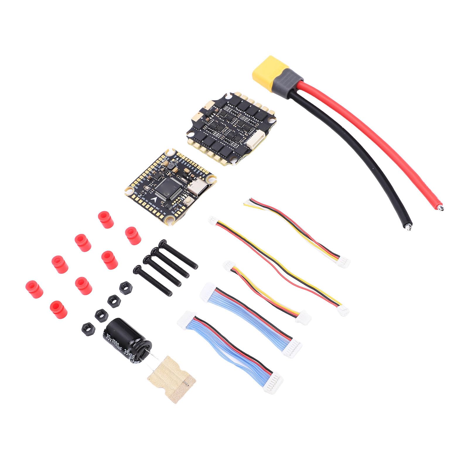 Contrôleur de Vol, Contrôleur de Drone F405 en Plastique avec Pile ESC 60A pour Drones de Course SpeedyBee FPV et Télécommandés