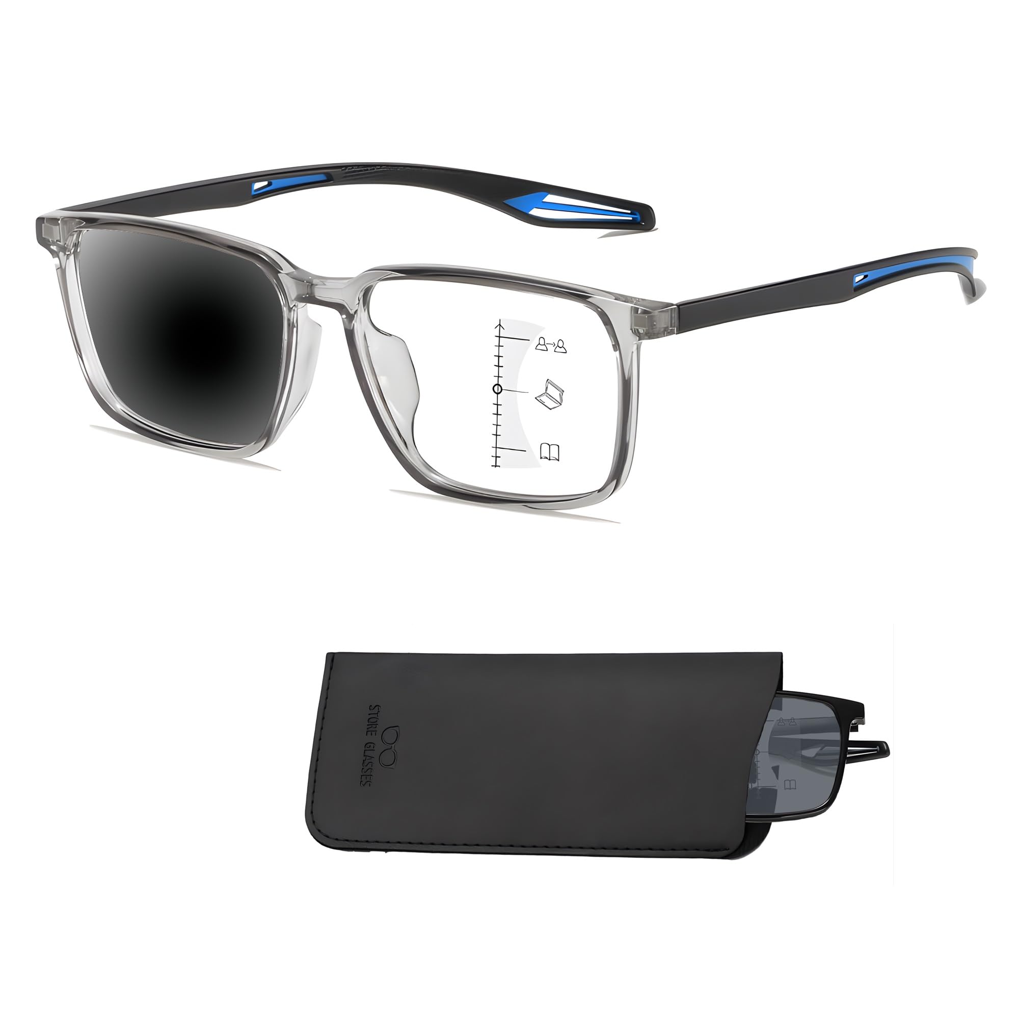 HOOBAY Reading Glasses For Men Women, Blocking Eyeglasses Computer Eye Glasses, TR90 Quality Lightweight