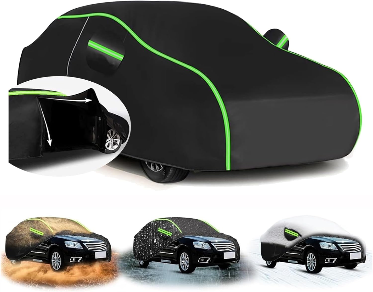 Car Cover for Dodge Grand Caravan 2004-2007 (509.3 x 199.7 x 175cm),Anti-rain and Snow, dust, UV, Bird droppings, Scratches, Protect car Paint, Increase Privacy in The car