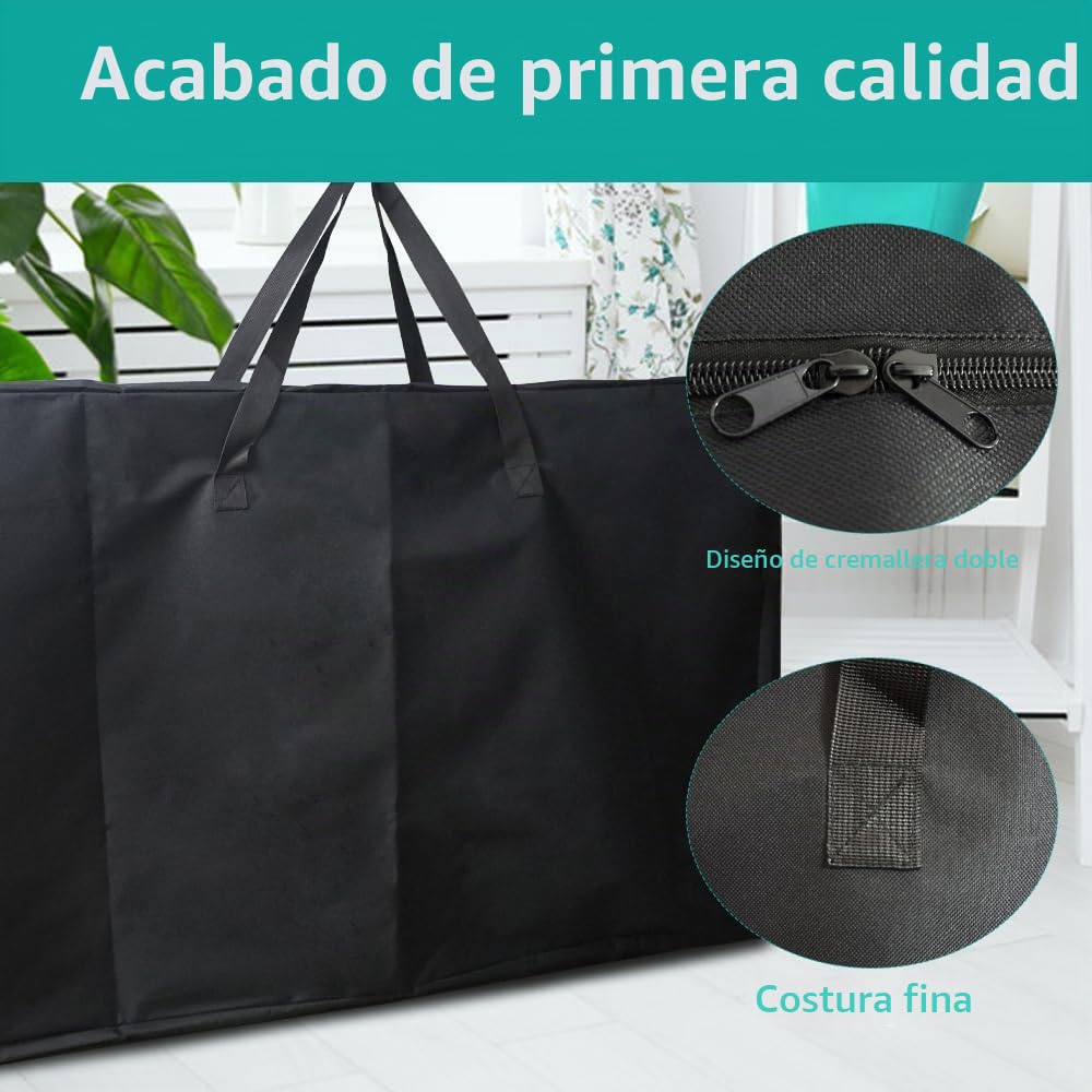 Bolsa de almacenamiento grande para silla de jardín, 105 x 73 x 28 cm, resistente, 600D, reclinable, plegable, para playa, salón, camping, patio, chaise longue, bolsa de viaje extra grande, color